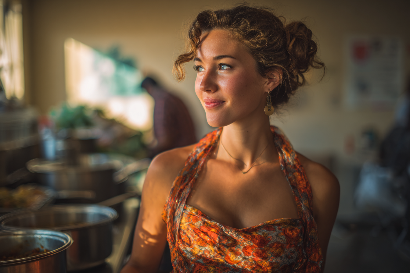 A smiling woman | Source: Midjourney