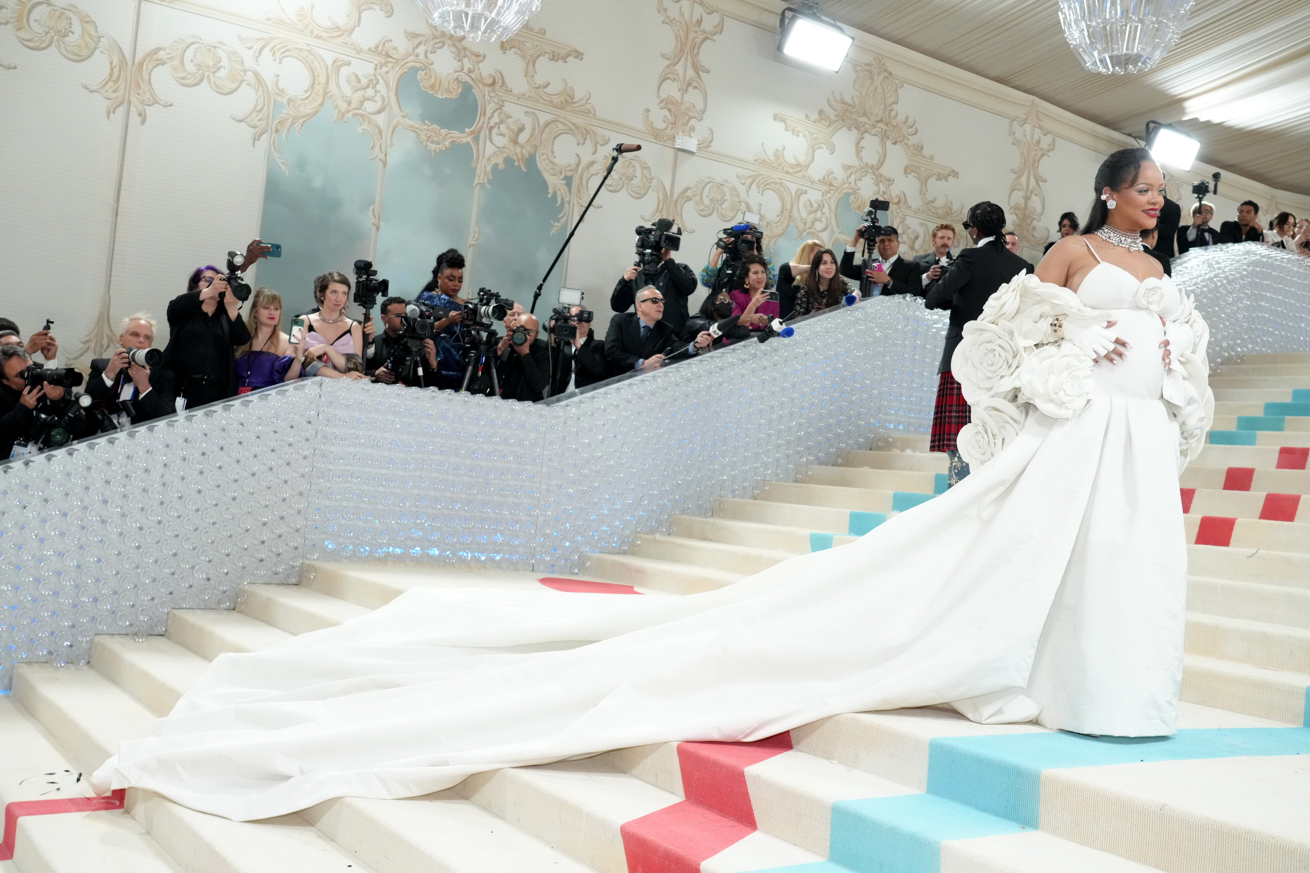Rihanna at the 2023 Met Gala on May 1 in New York. | Source: Getty Images