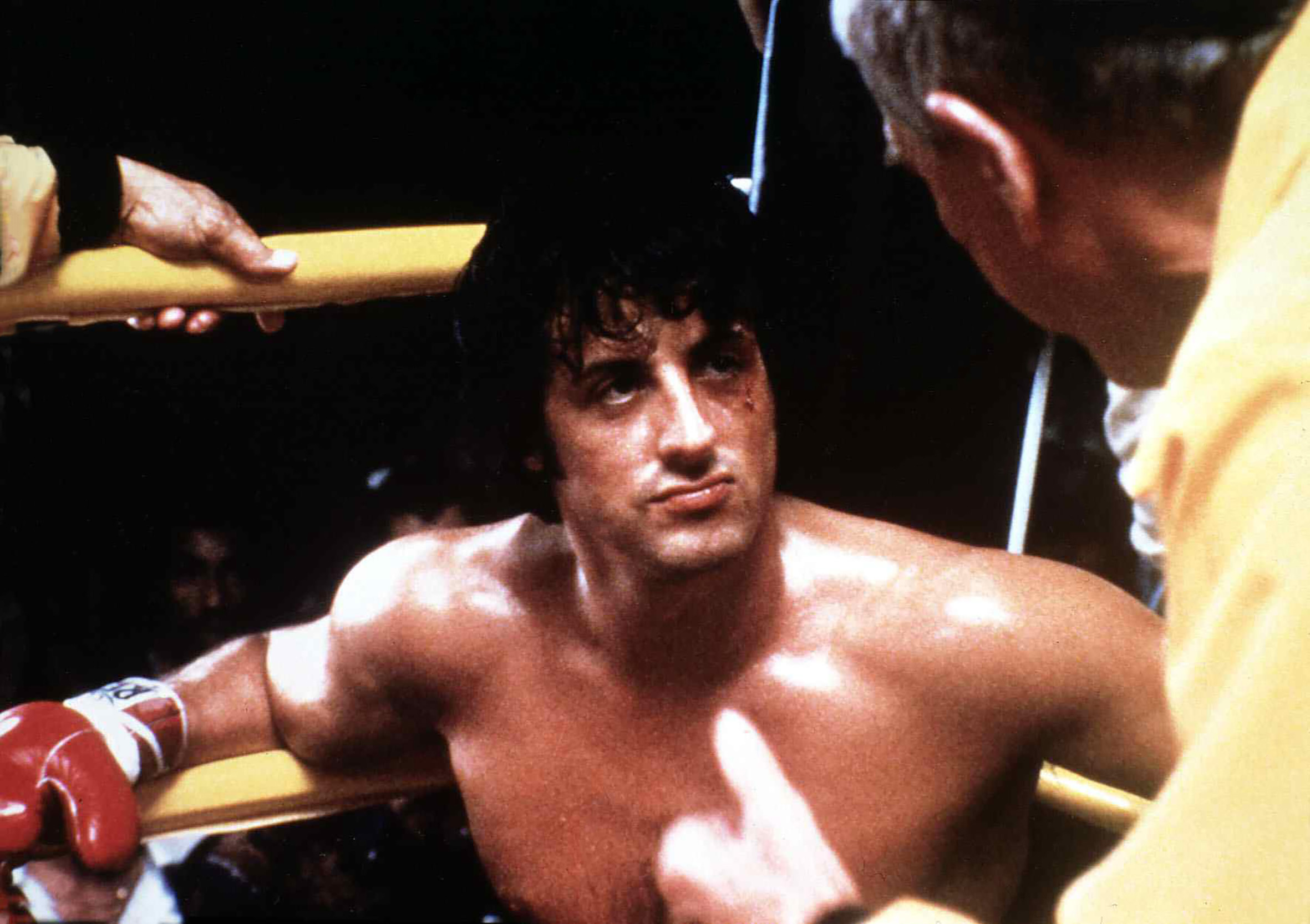 Sylvester Stallone in "Rocky" on November 20, 1976 | Source: Getty Images