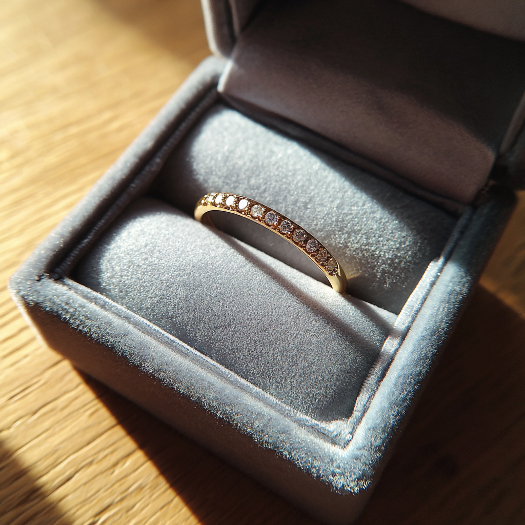A beautiful gold ring | Source: Midjourney