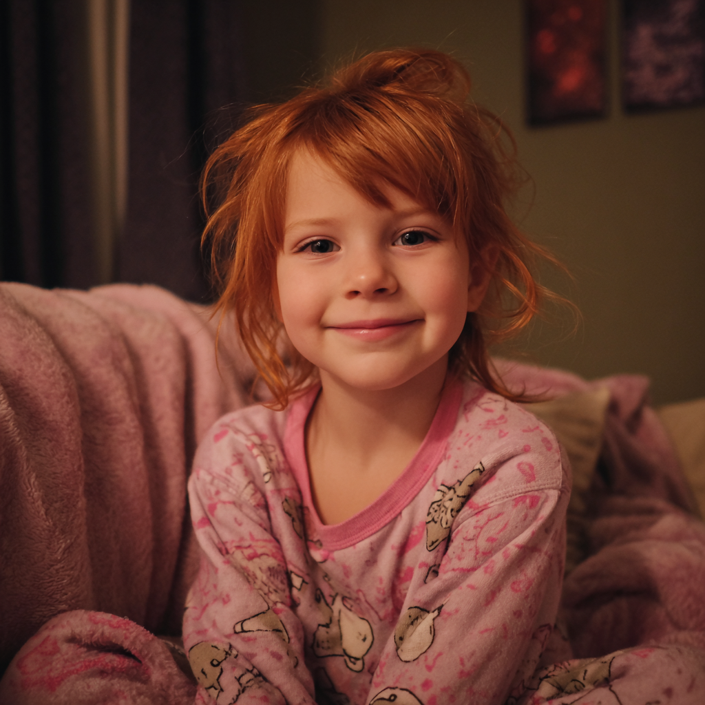 A smiling little girl | Source: Midjourney