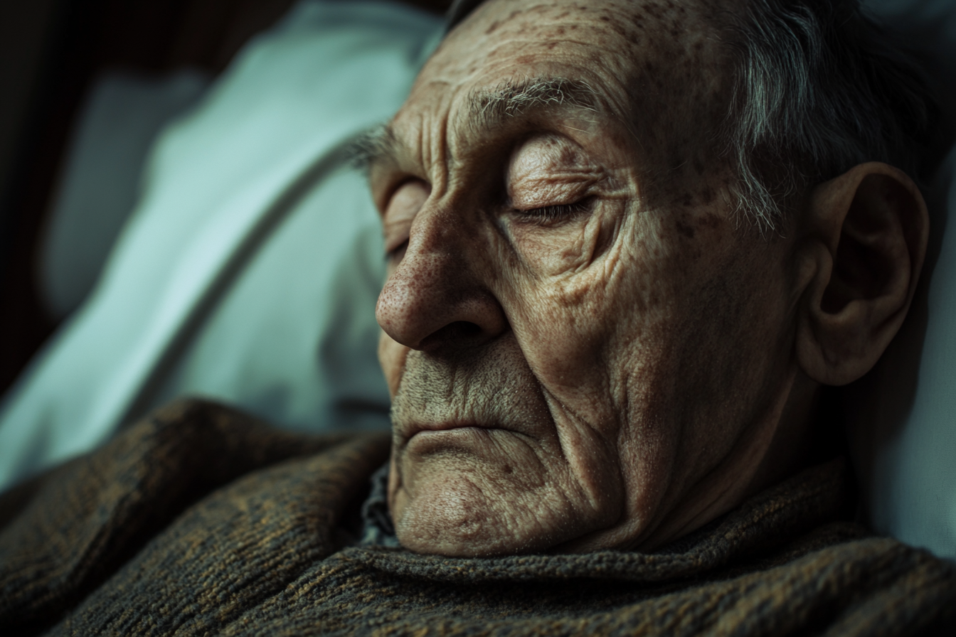 An elderly man sleeping | Source: Midjourney