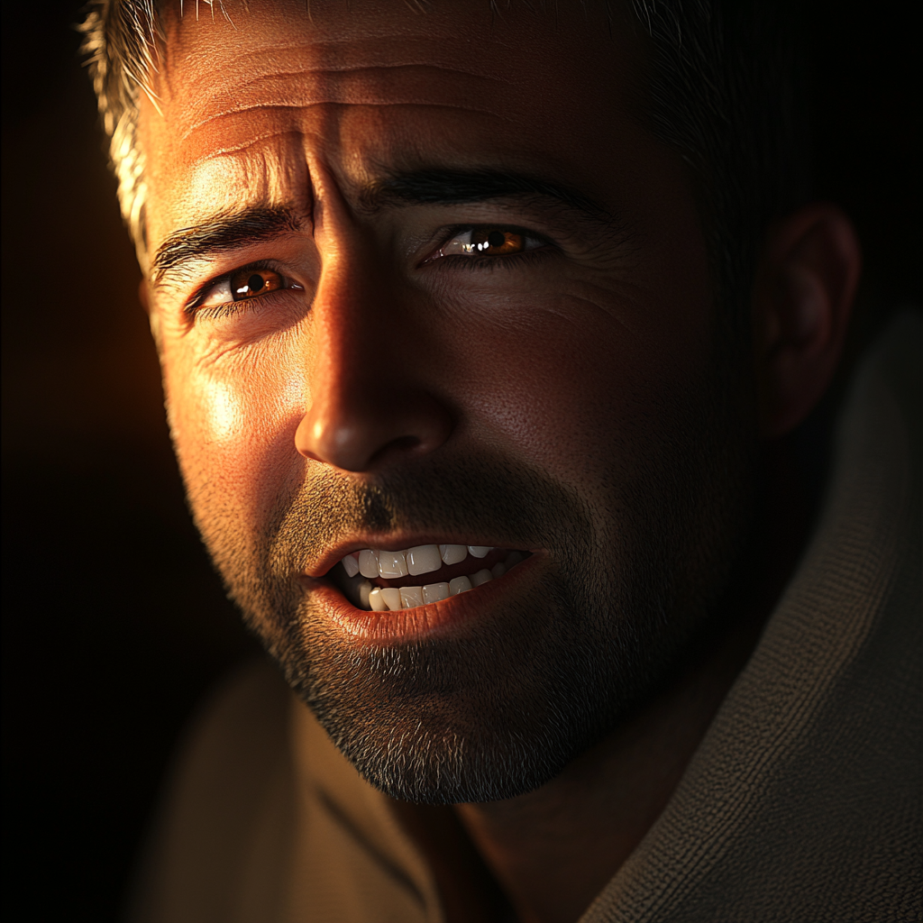 A serious man talking | Source: Midjourney