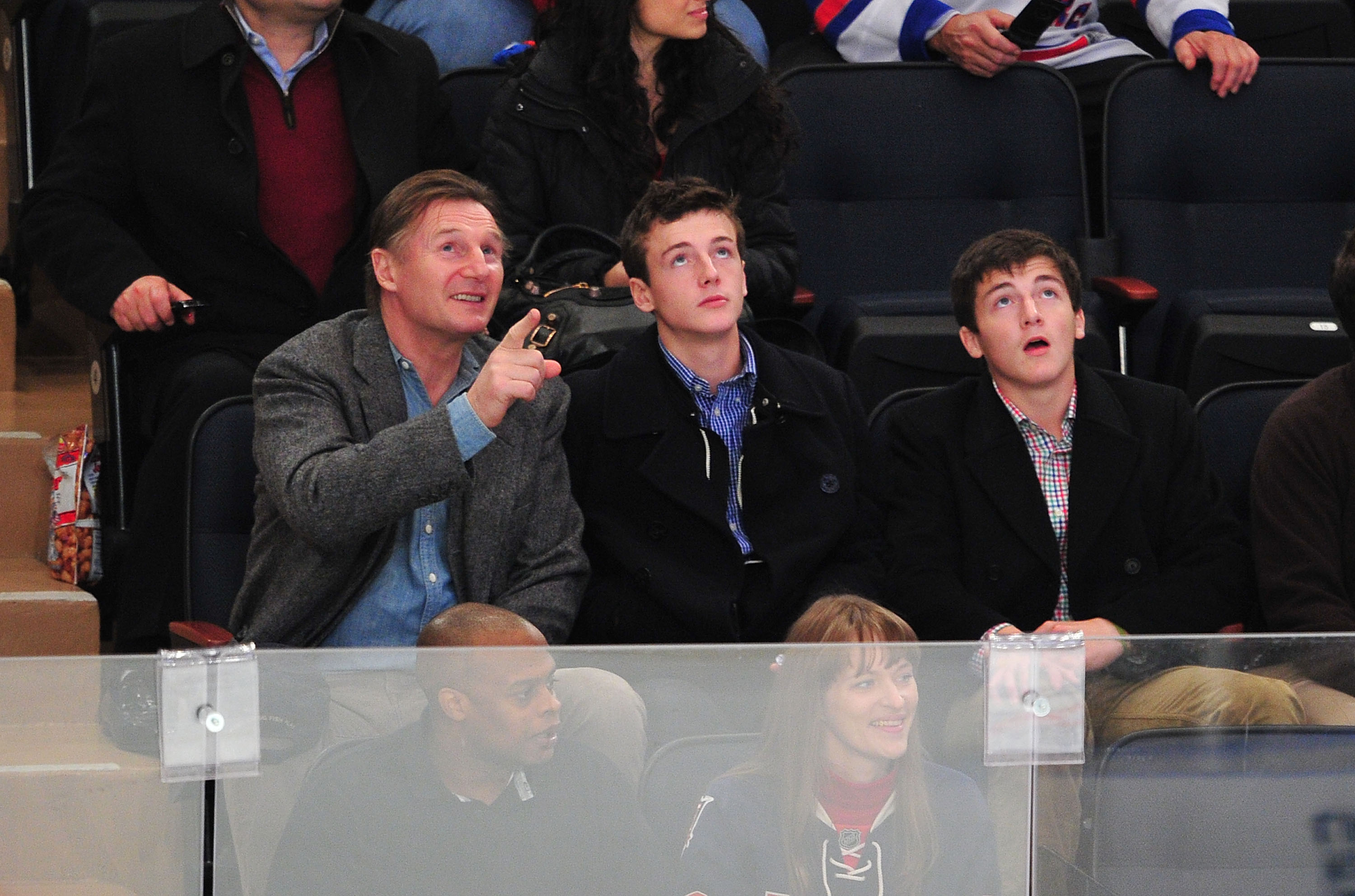 Micheál with his dad and brother seen on October 31, 2011 | Source: Getty Images