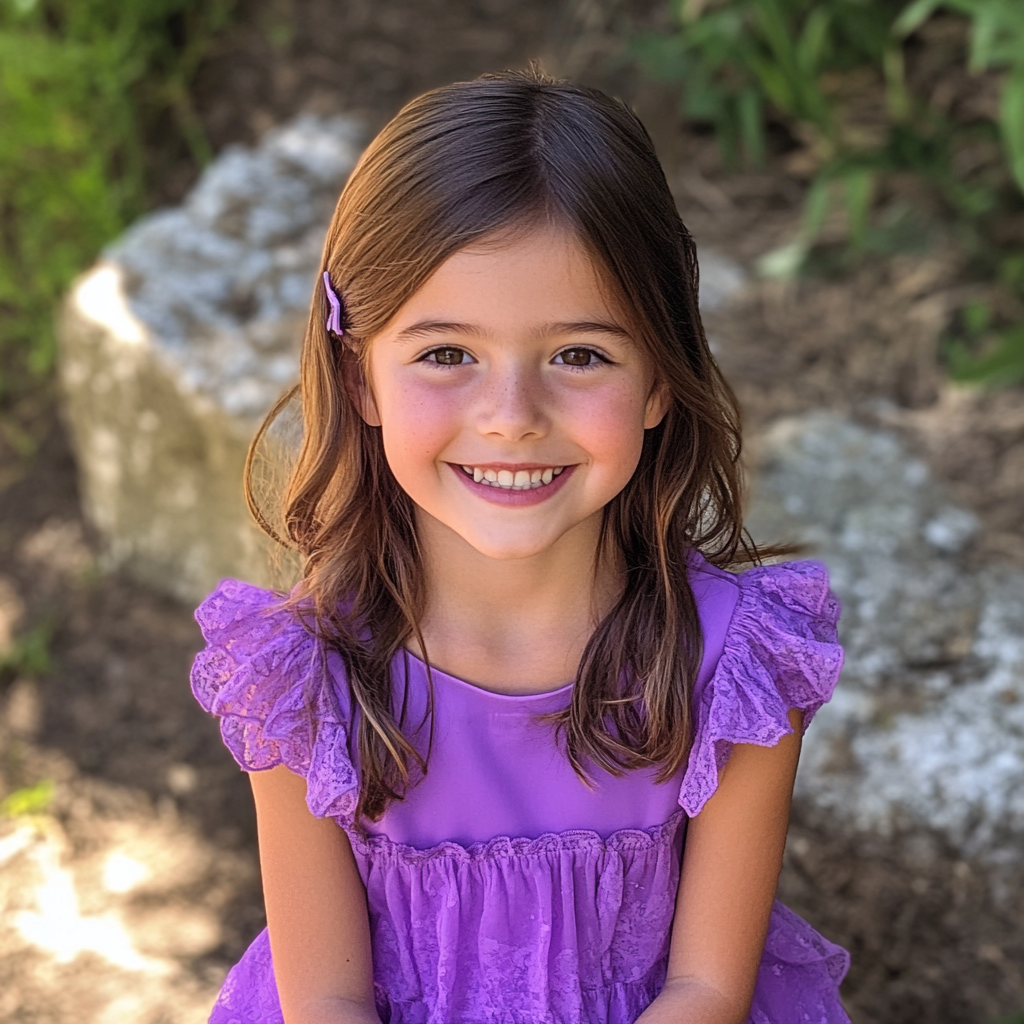 A smiling little girl | Source: Midjourney