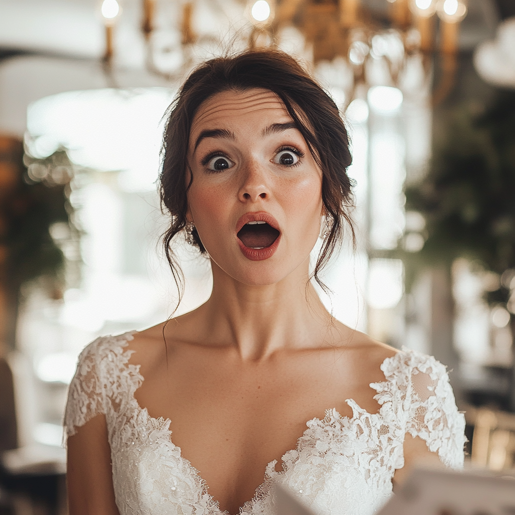 A surprised bride | Source: Midjourney