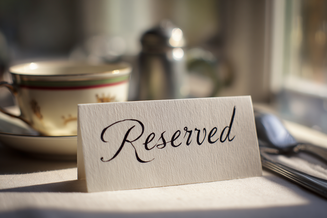 A reserved sign | Source: Midjourney