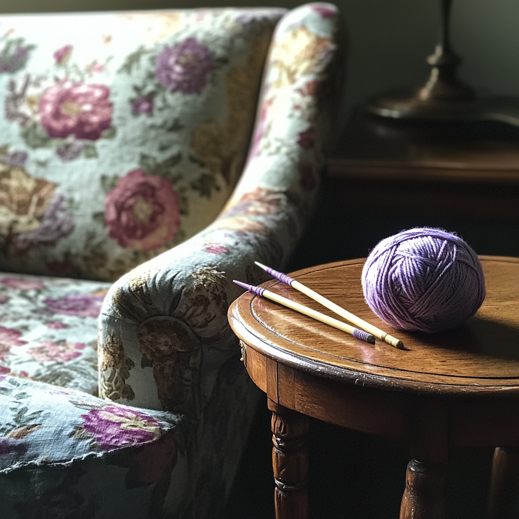 A ball of yarn and knitting needles | Source: Midjourney