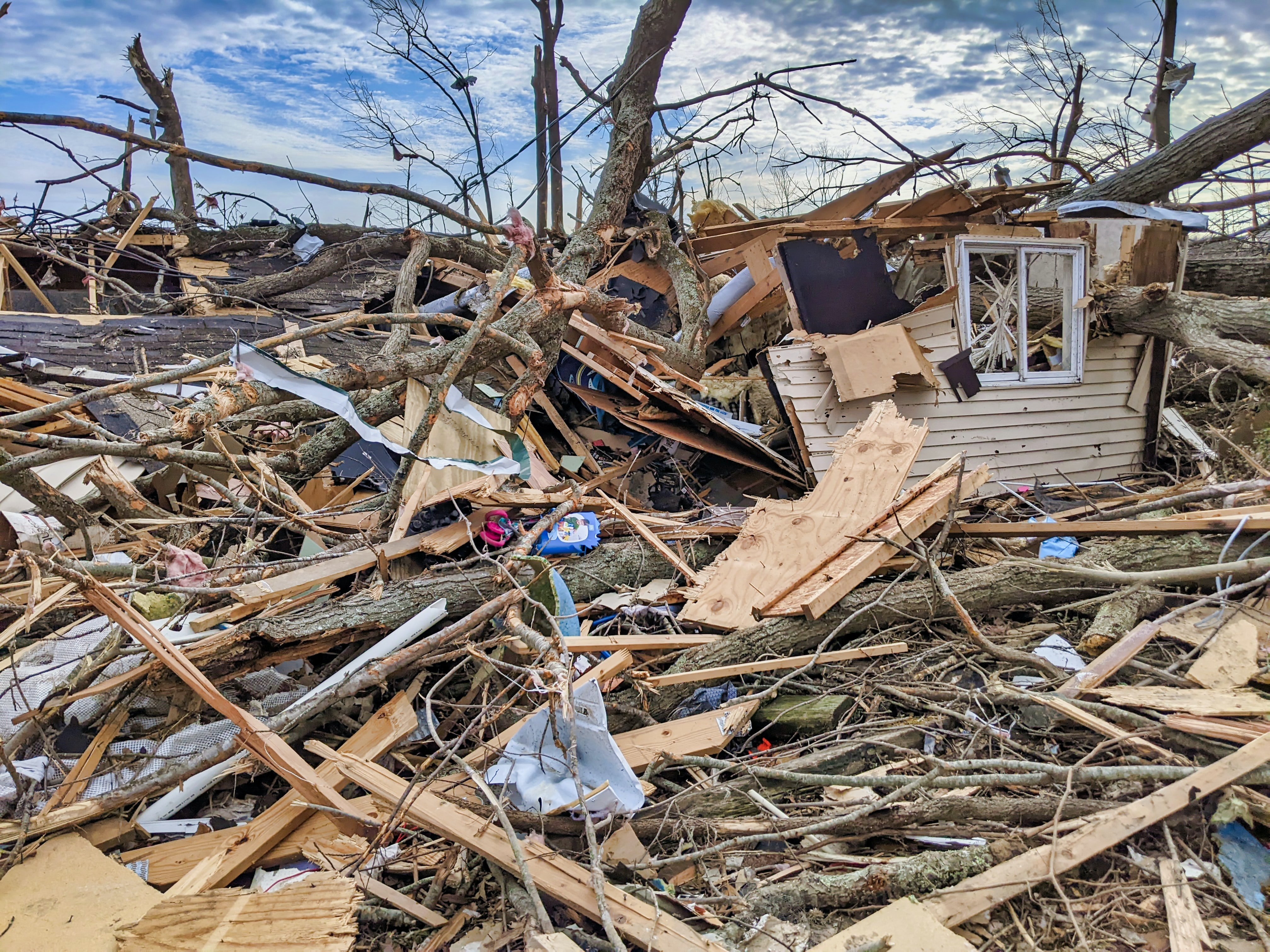 Diane's house was destroyed by a tornado. | Source: Unsplash