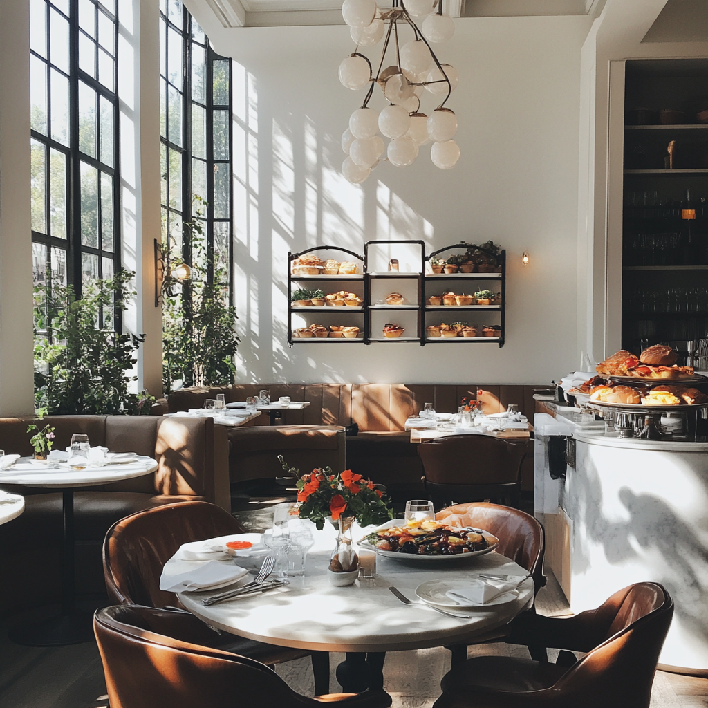A fancy brunch place | Source: Midjourney
