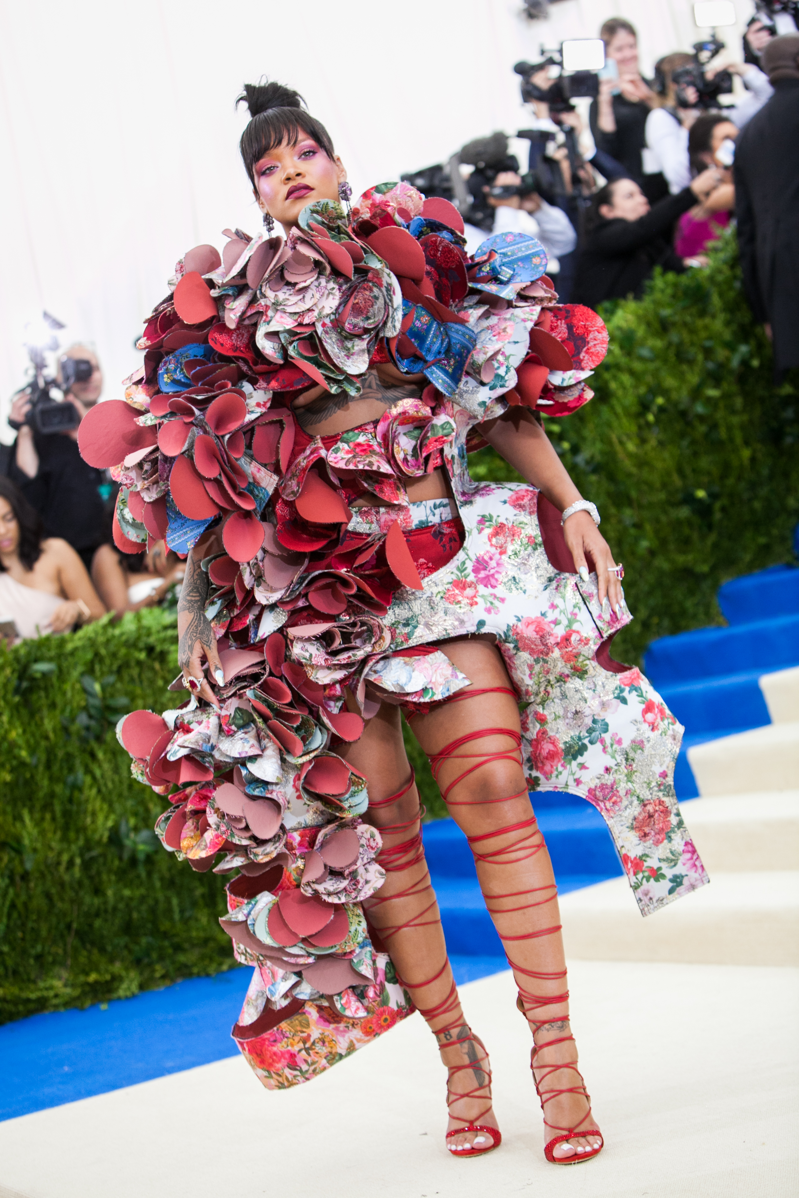 Rihanna at the 2017 Met Gala on May 1 in New York. | Source: Getty Images
