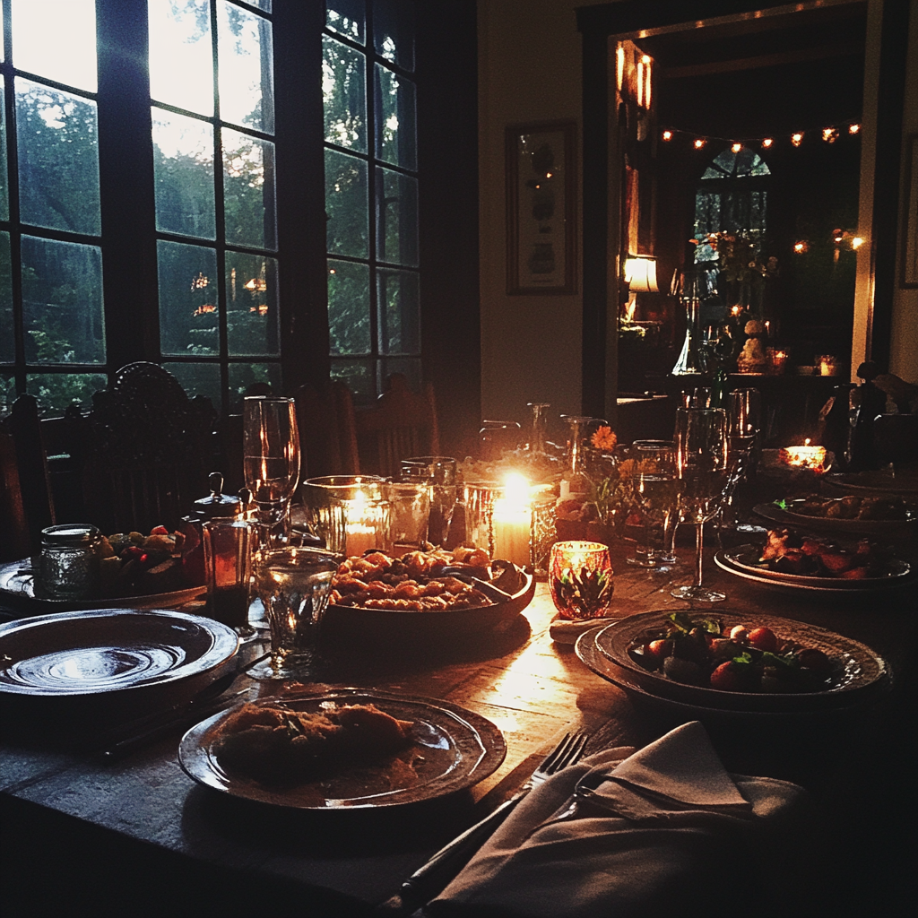 A dinner table setting | Source: Midjourney