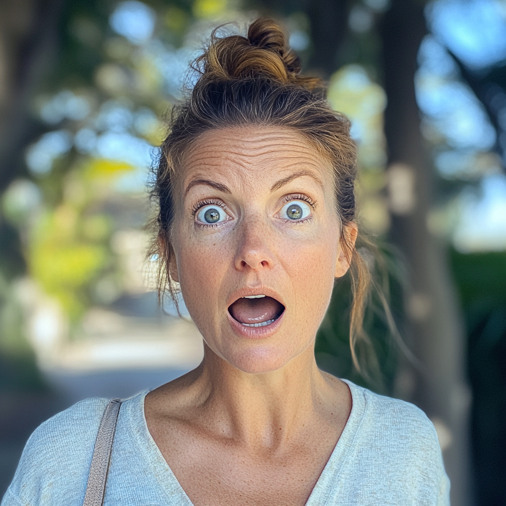 A shocked woman | Source: Midjourney