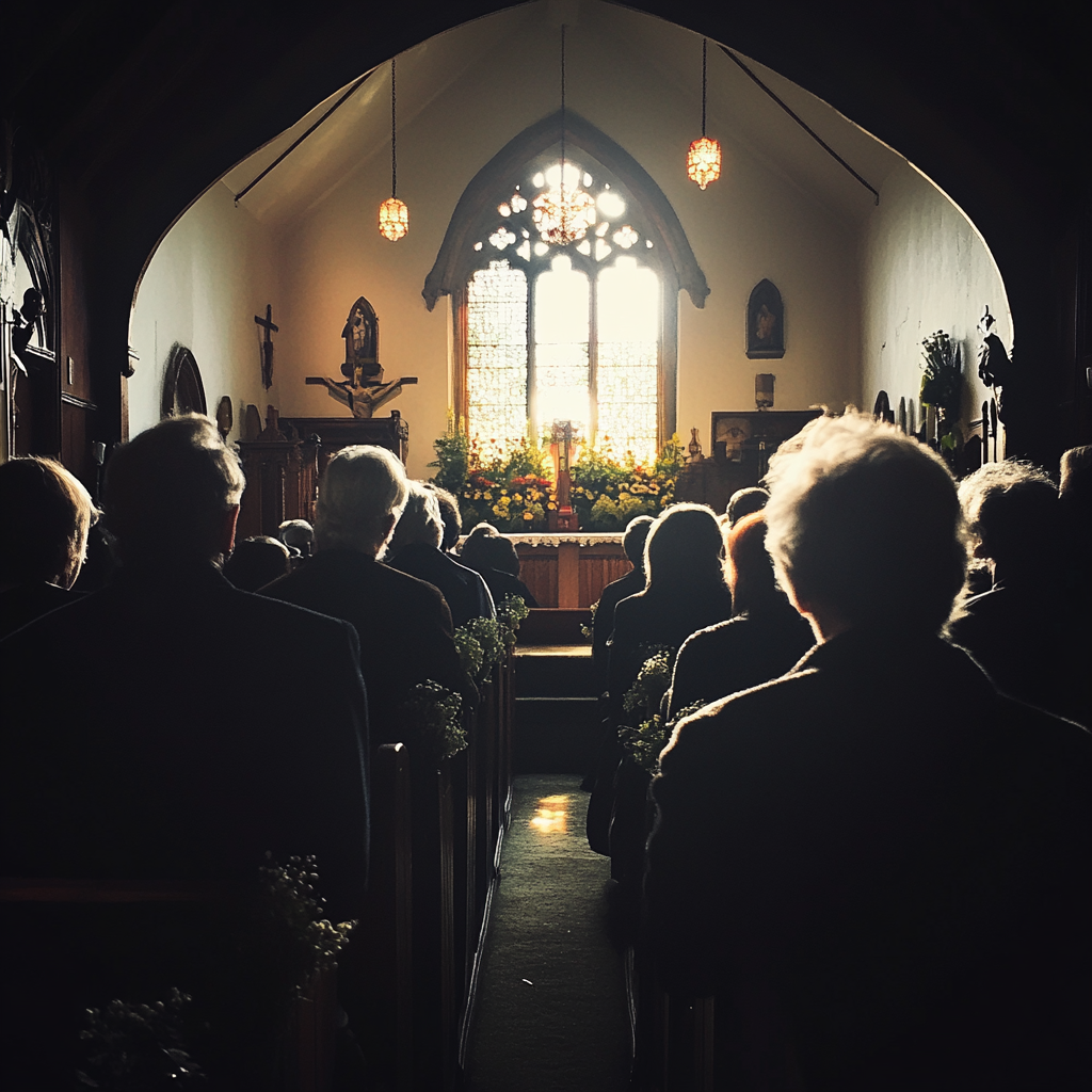 People at a funeral | Source: Midjourney