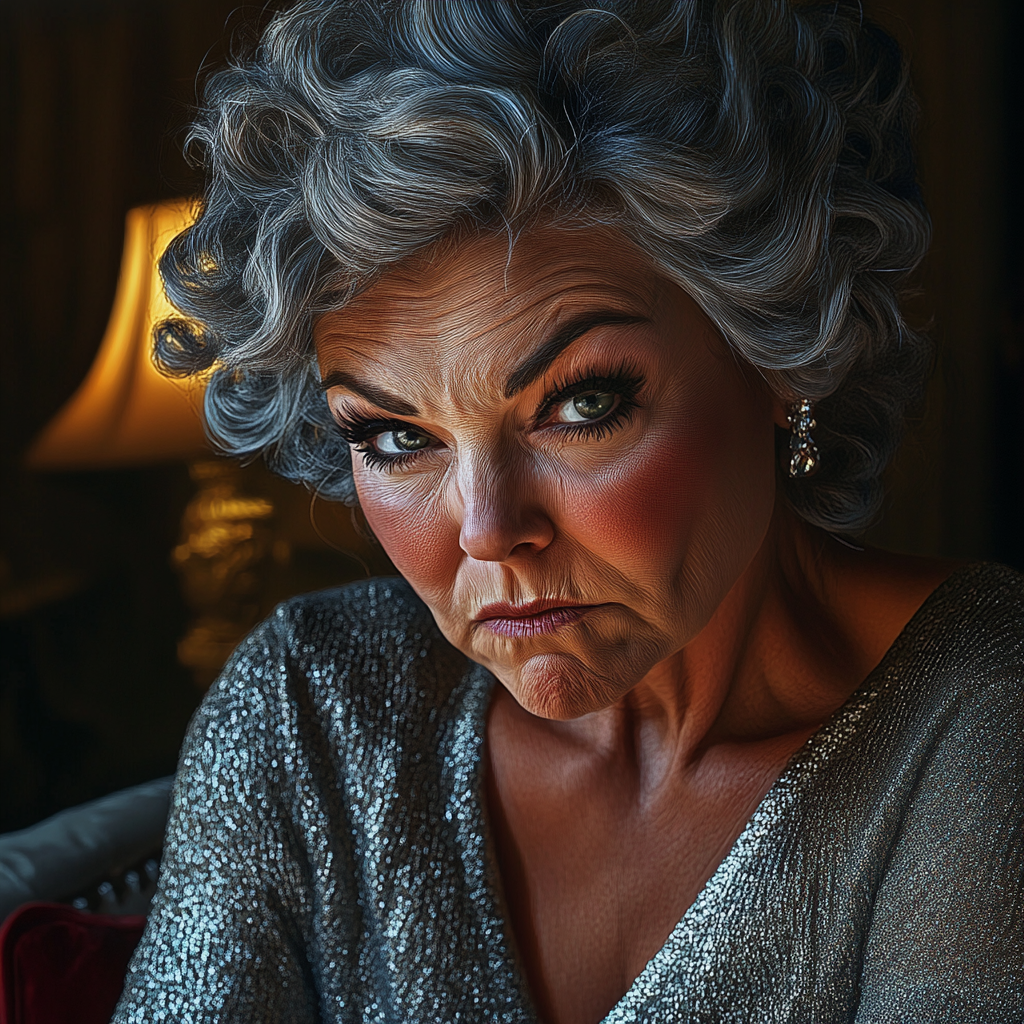 An annoyed older woman | Source: Midjourney