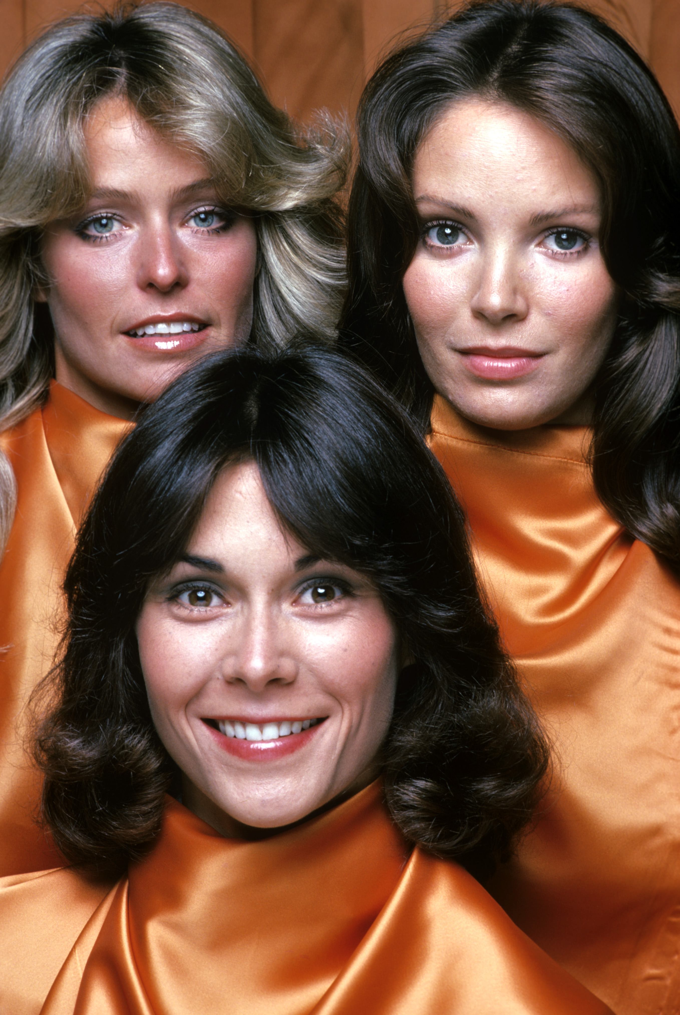 Farrah Fawcett, Jaclyn Smith, and Kate Jackson for "Charlie's Angels" circa 1976. | Source: Getty Images