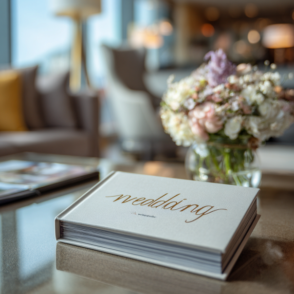 A wedding photo album | Source: Midjourney