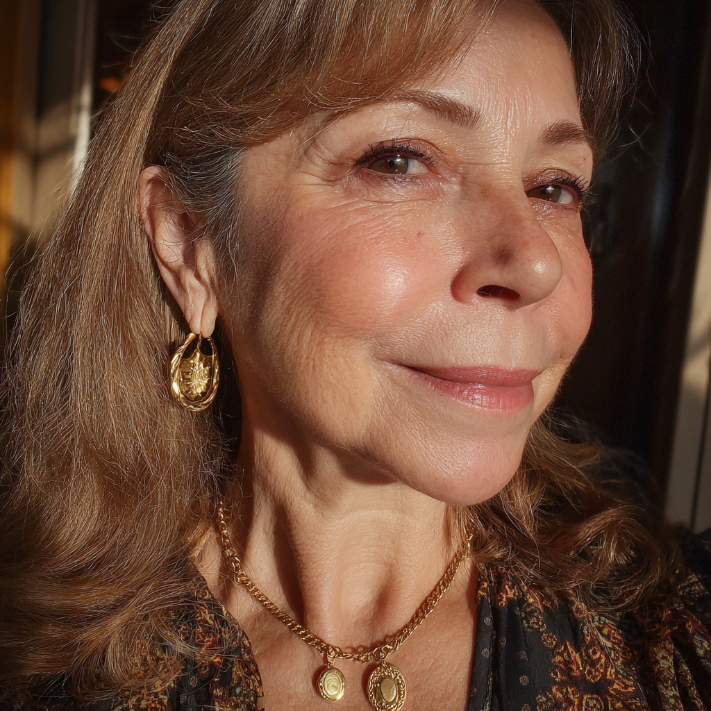 A smiling older woman | Source: Midjourney