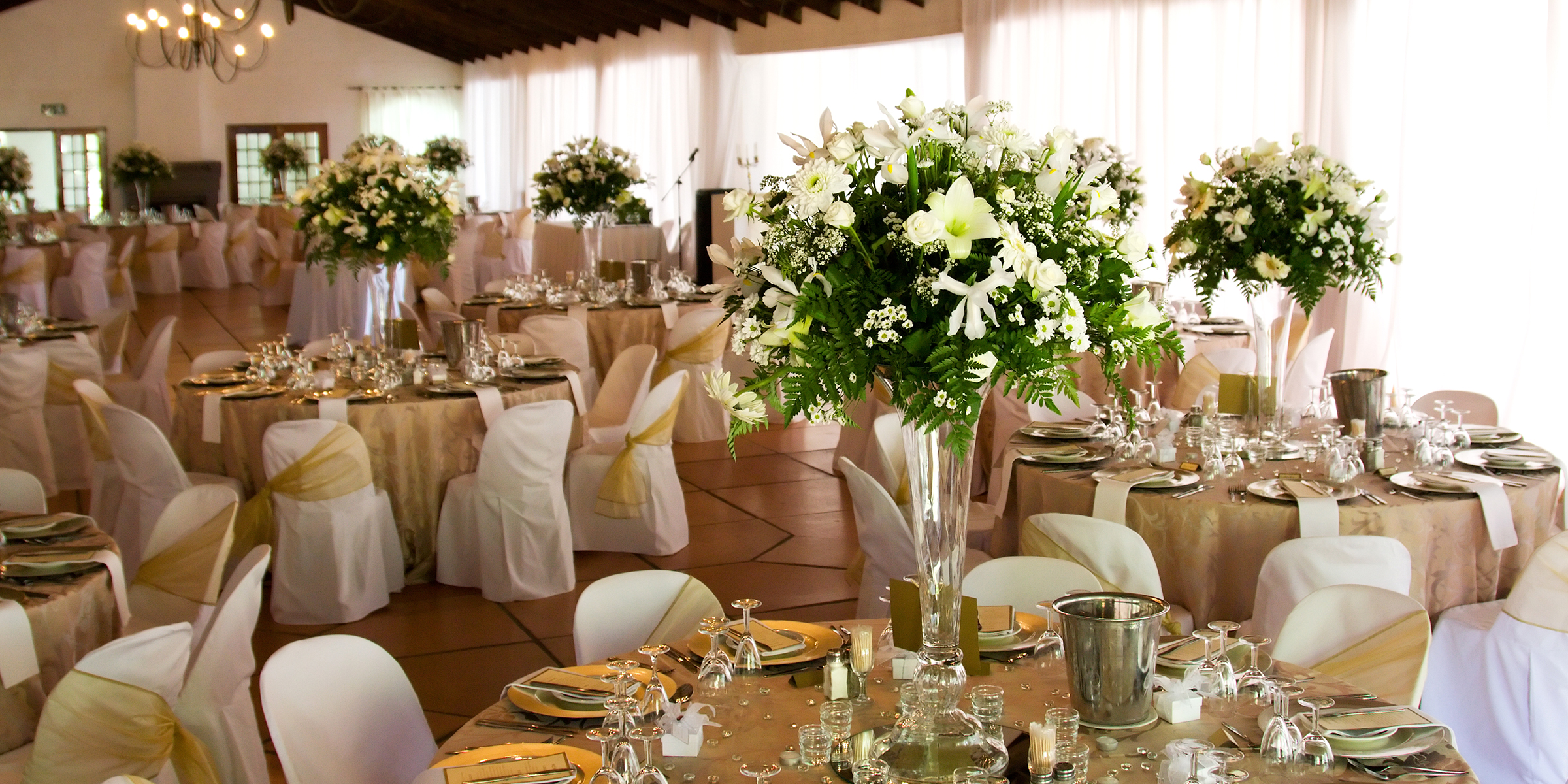 A decorated wedding venue | Source: Shutterstock