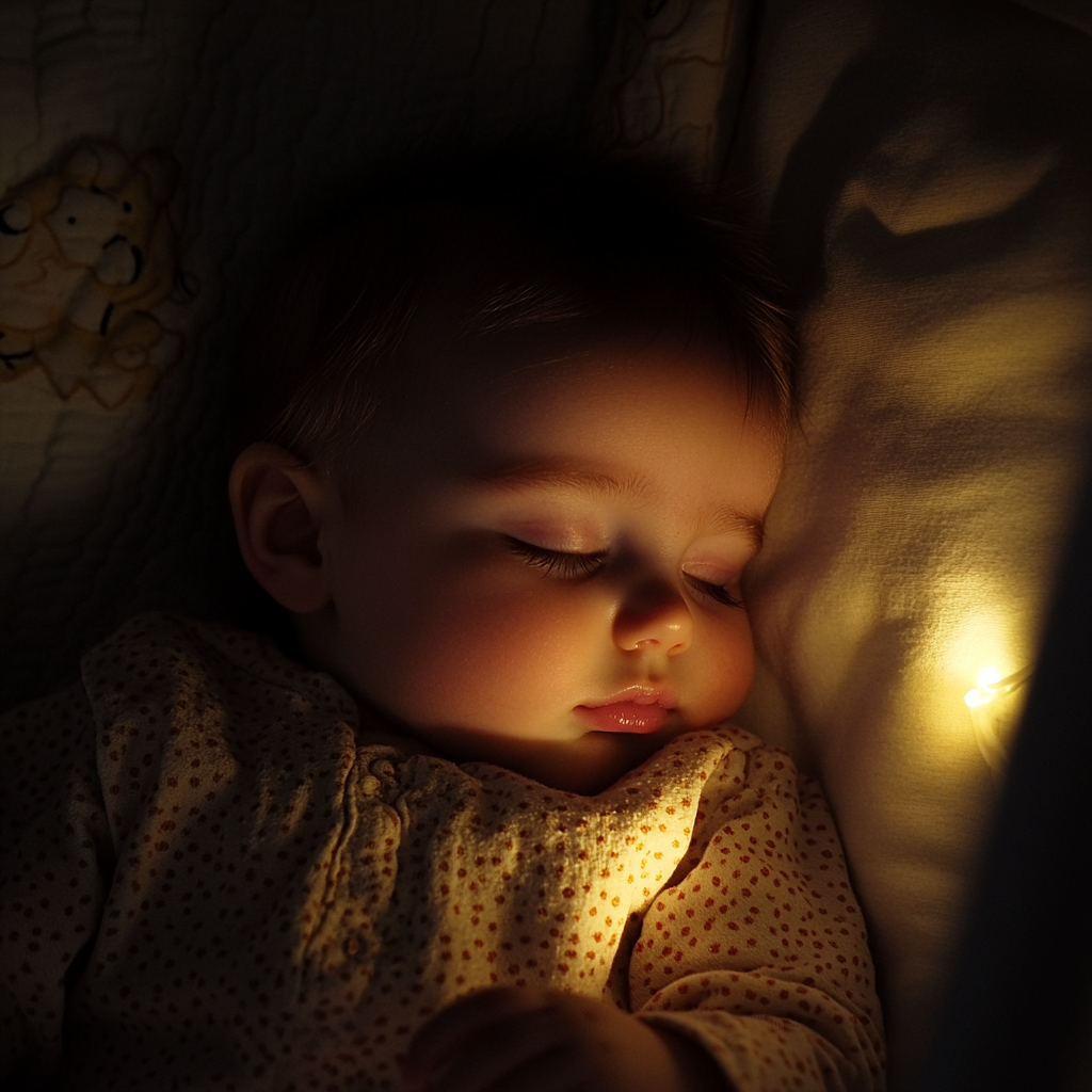A sleeping baby girl in her crib | Source: Midjourney
