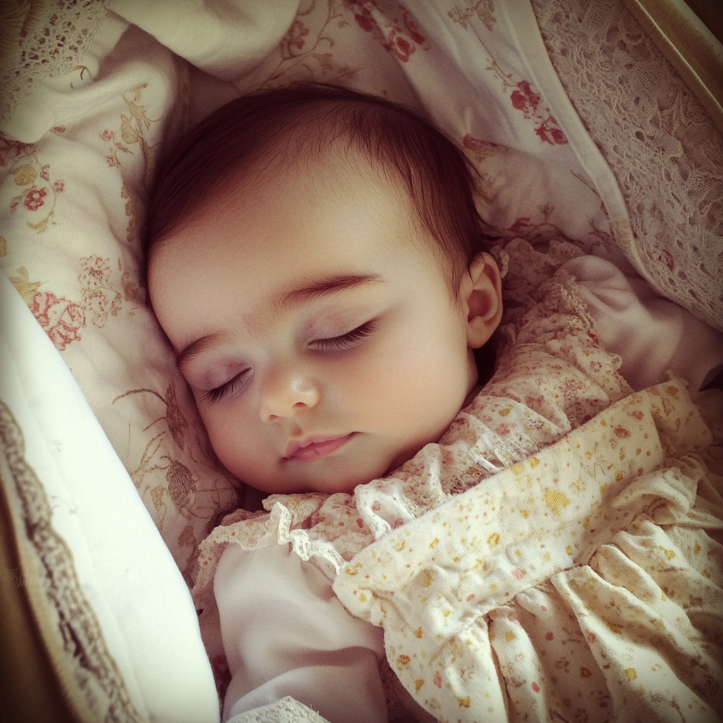 A sleeping baby girl | Source: Midjourney