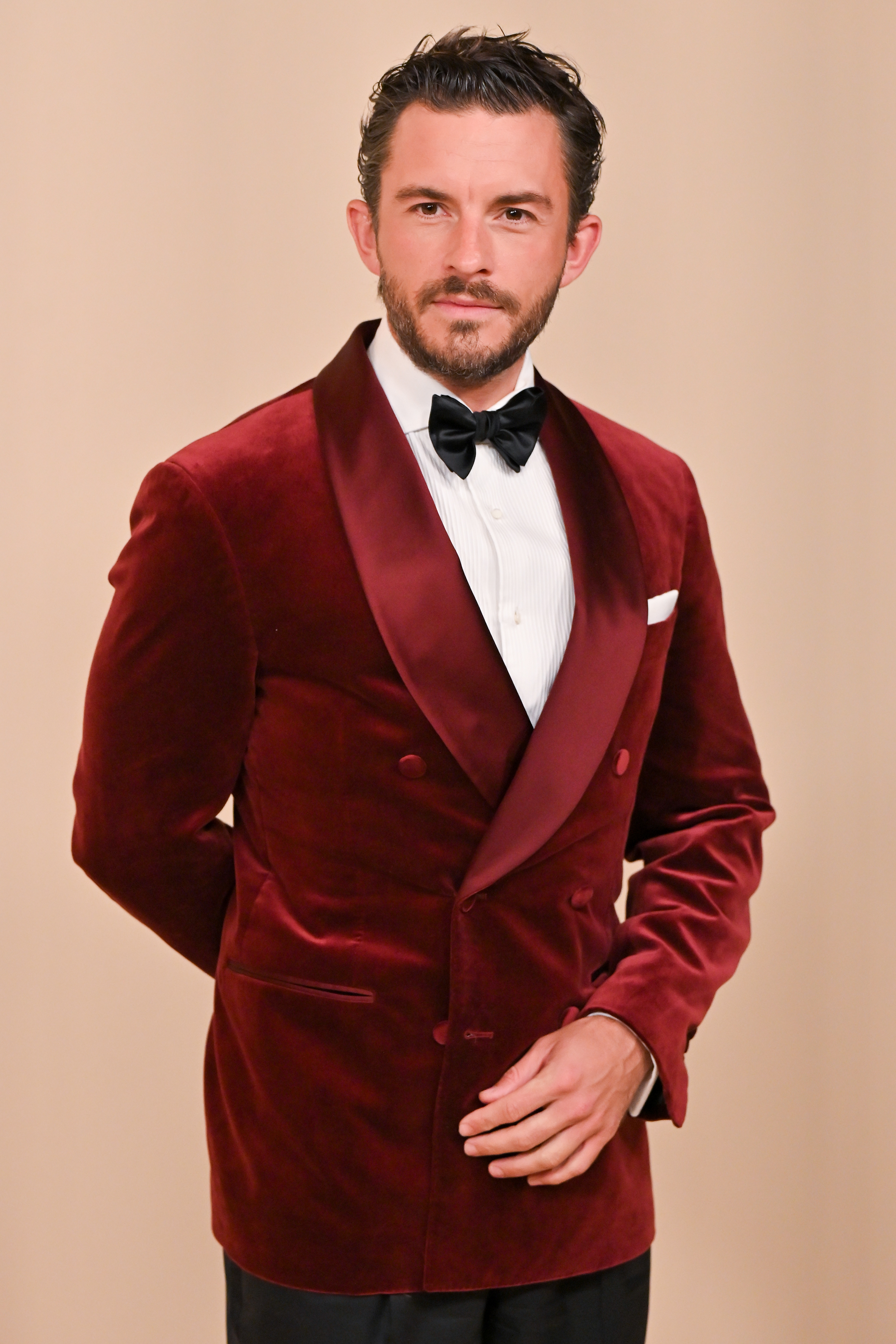 Jonathan Bailey attends the world premiere of the film "Brunello, Il Visionario Garbato" at the Cinecitta Studios on December 4, 2025 Rome, Italy. | SOurce: Getty Images