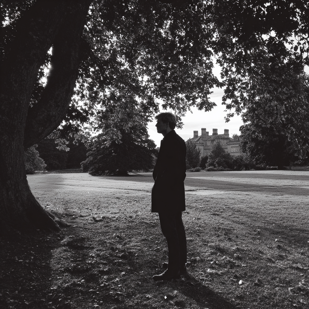 A man standing by a tree | Source: Midjourney