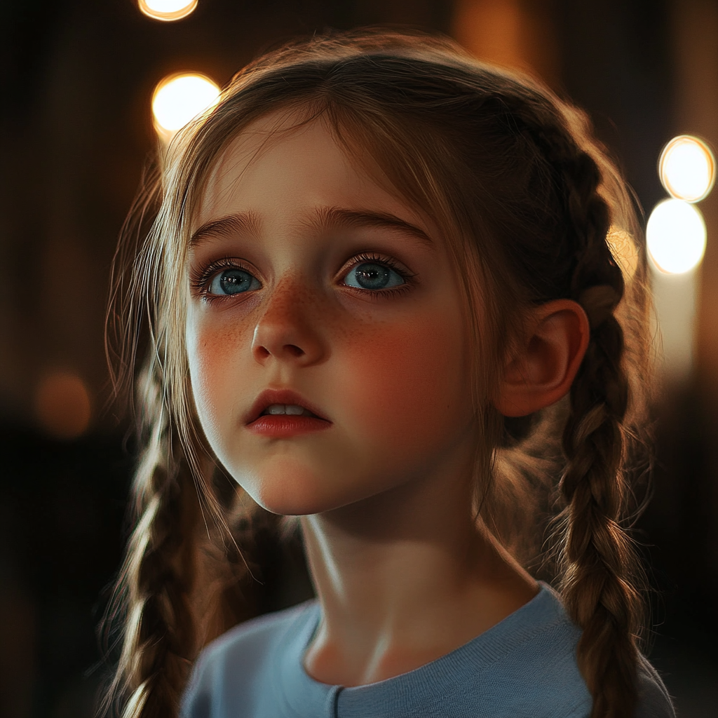 An emotional little girl | Source: Midjourney