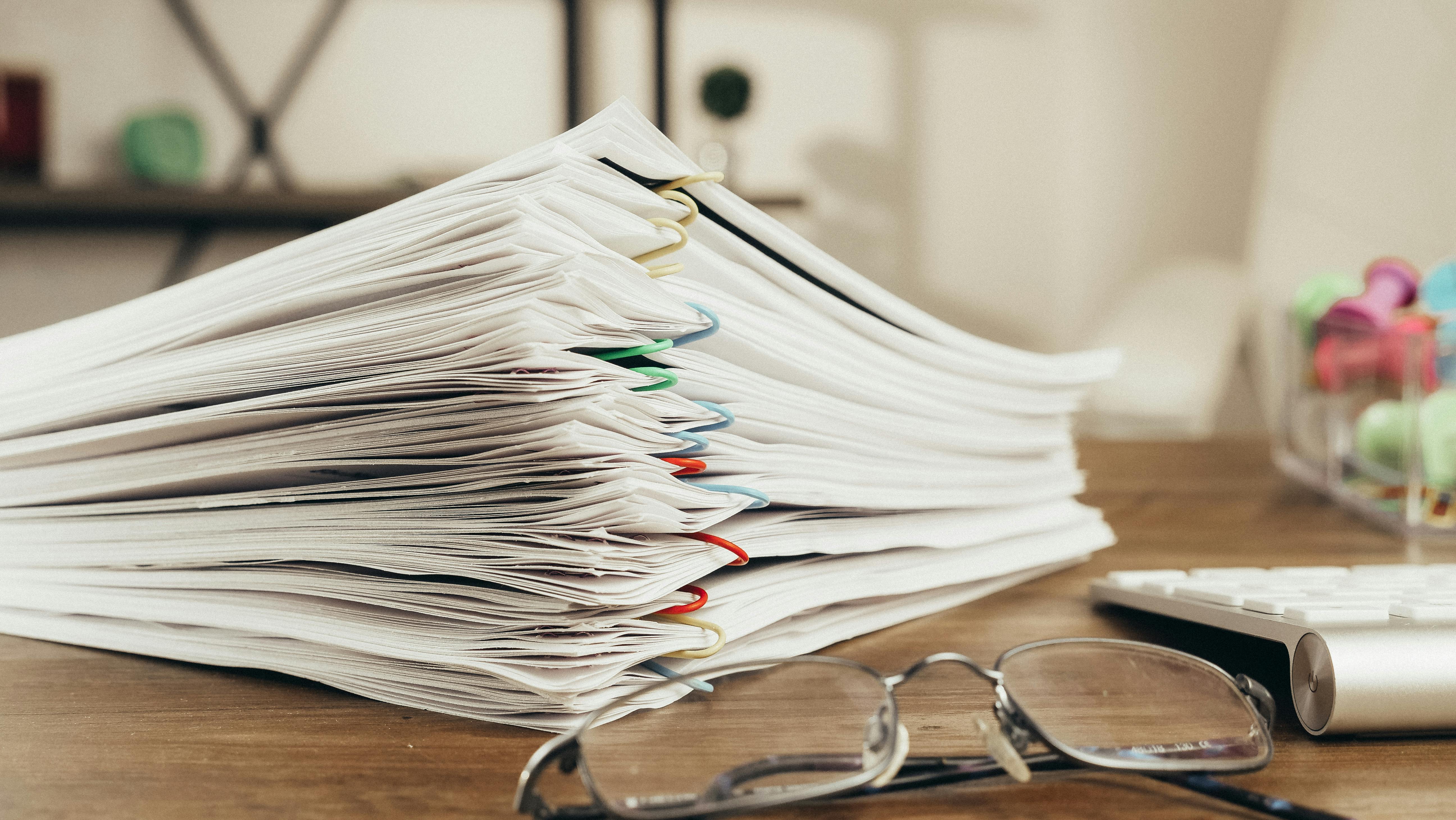 A stack of documents | Source: Pexels