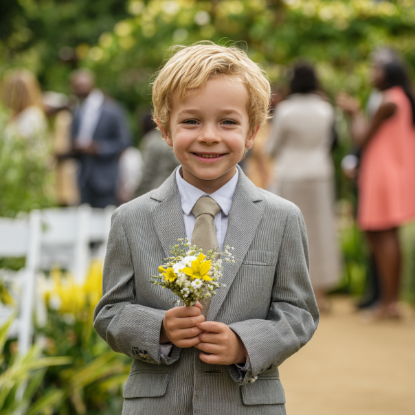 A boy at a wedding | Source: Midjourney