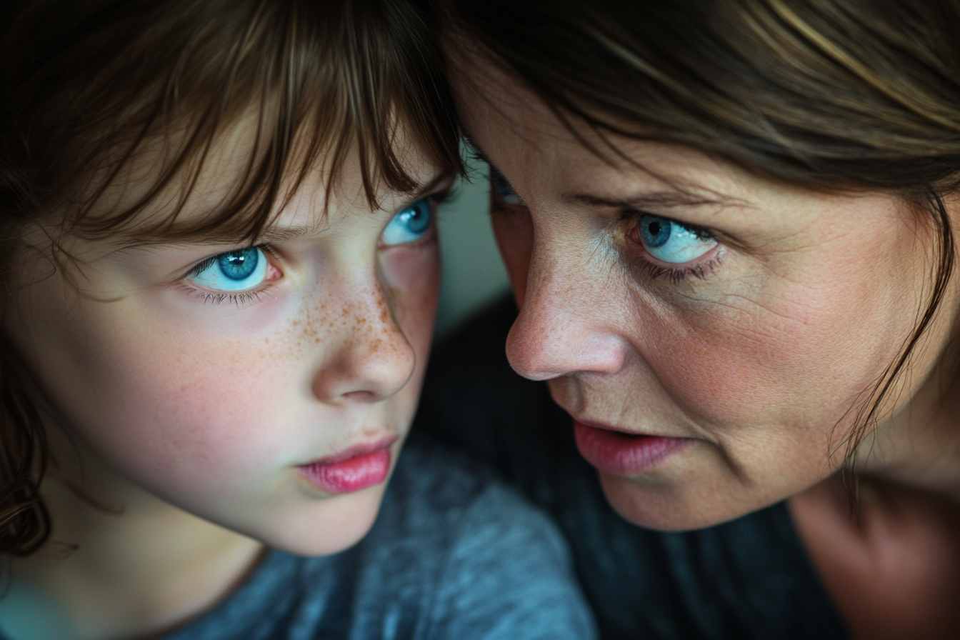 Mother gossiping to her daughter | Source: Midjourney