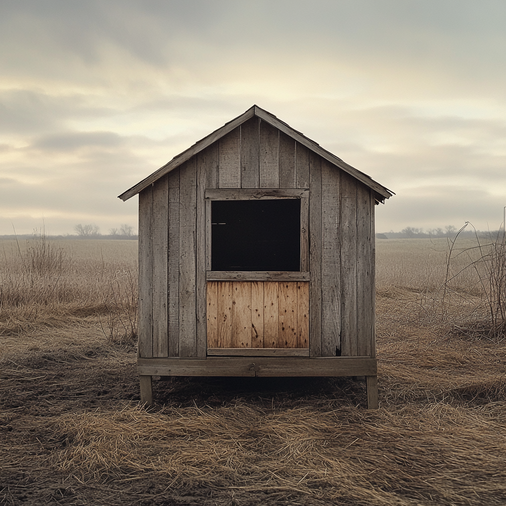 A deserted chicken coop | Source: Midjourney