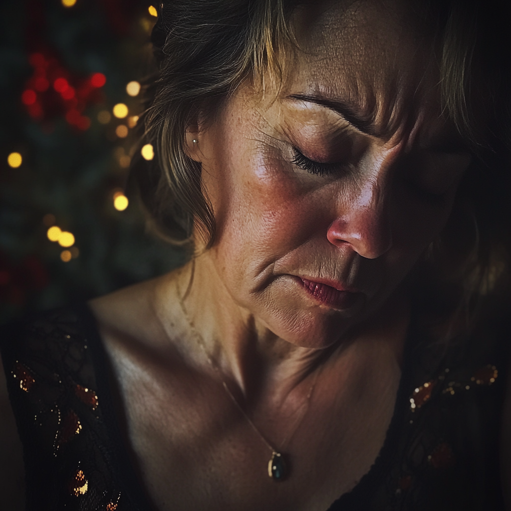 An upset older woman | Source: Midjourney