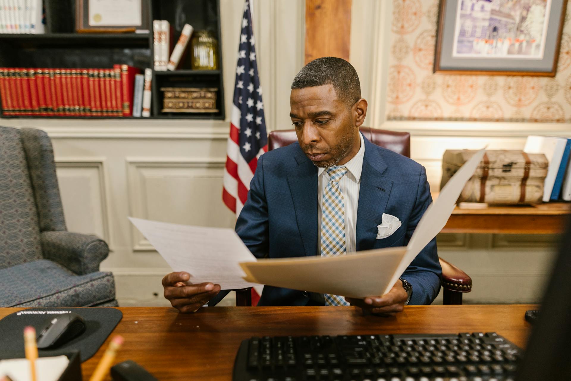 A lawyer checking documents | Source: Pexels