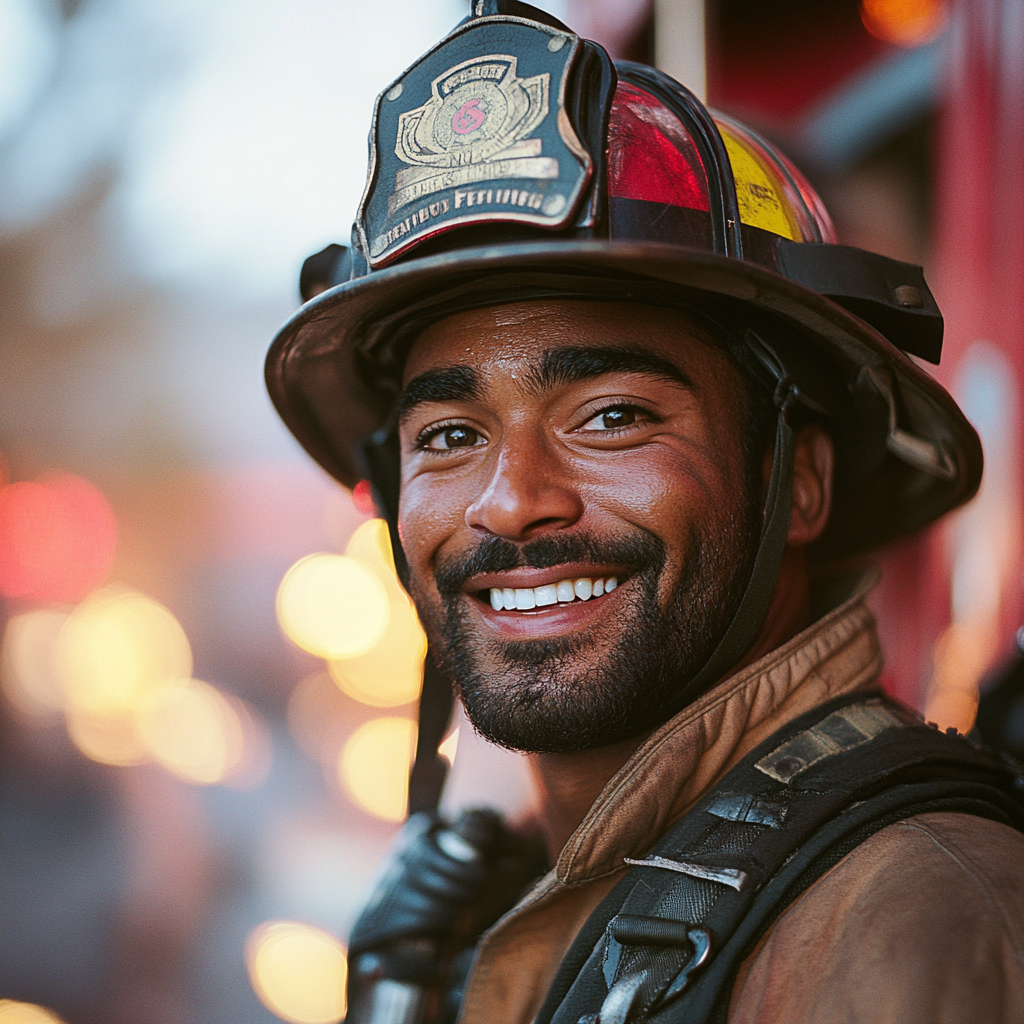 A firefighter | Source: Midjourney