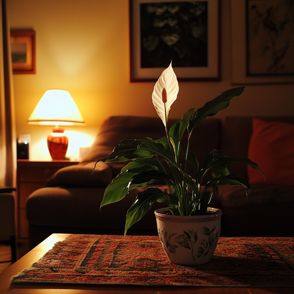 A plant on a coffee table | Source: Midjourney