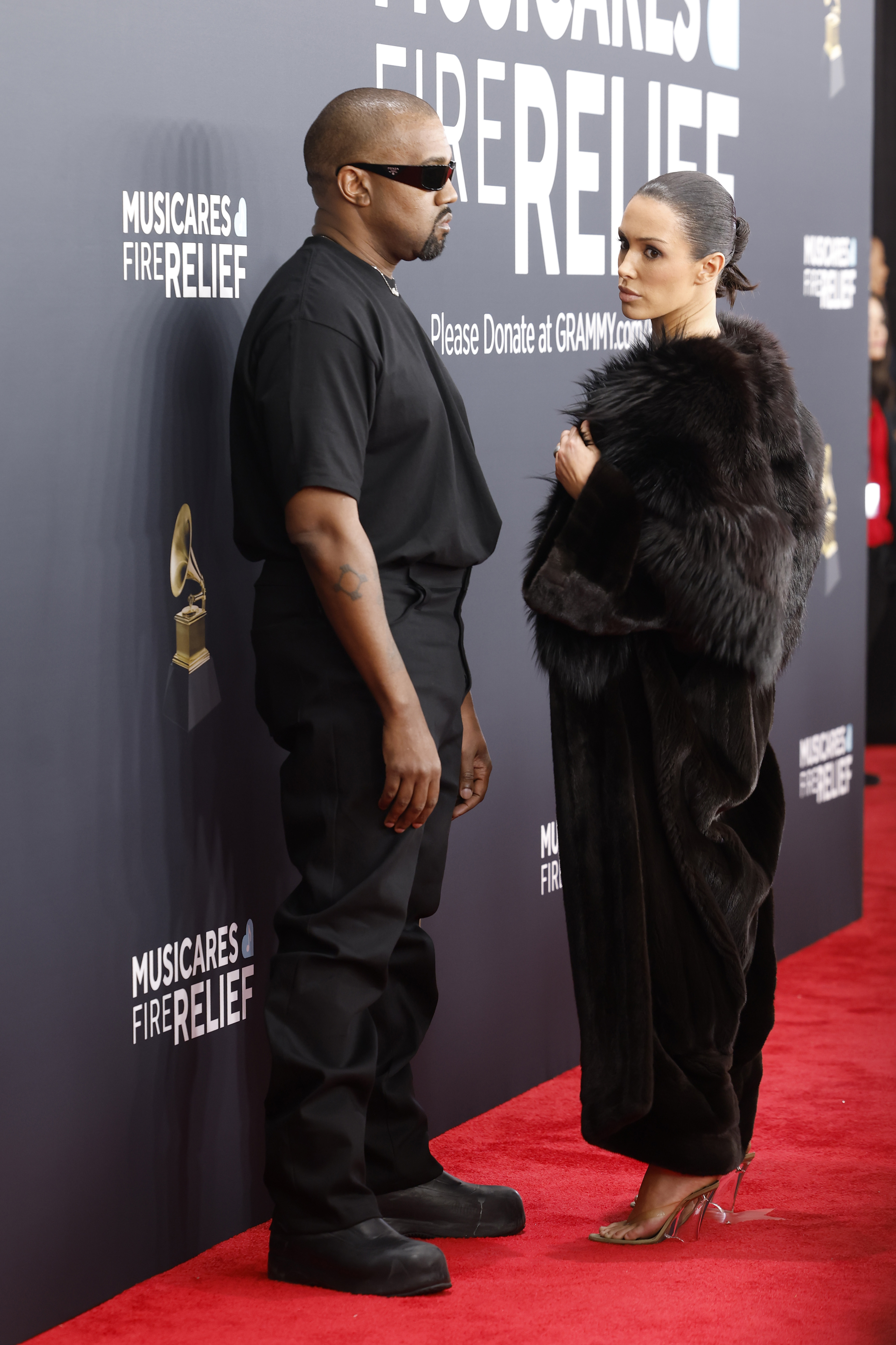 Kanye West and Bianca Censori attend the 67th GRAMMY Awards on February 2, 2025, in Los Angeles, California | Source: Getty Images