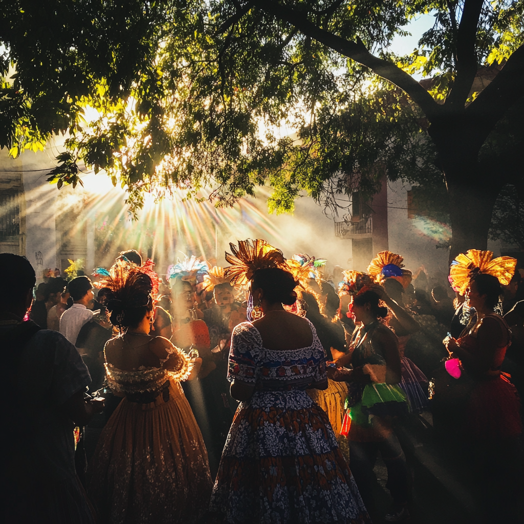 People at a festival | Source: Midjourney