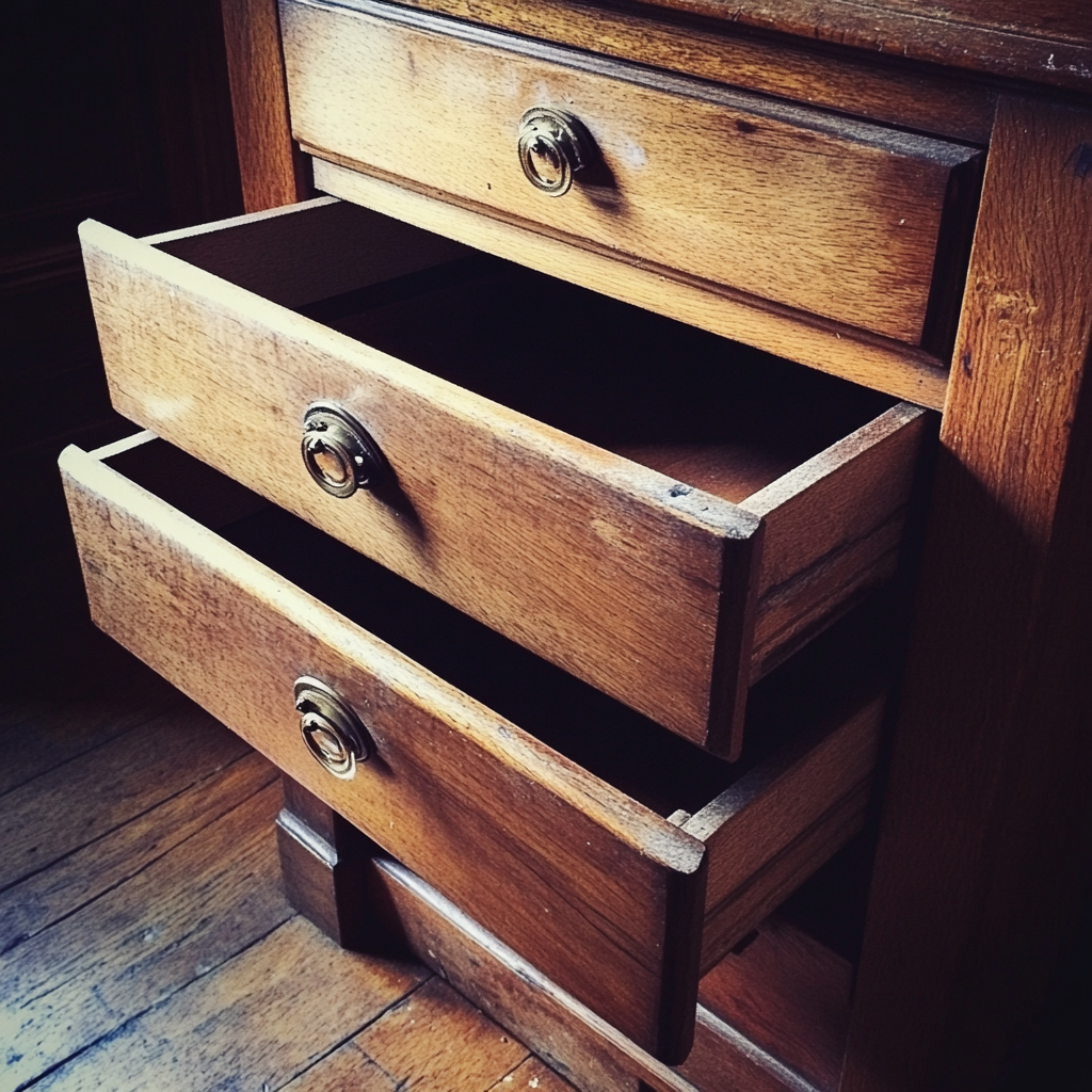 An empty chest of drawers | Source: Midjourney