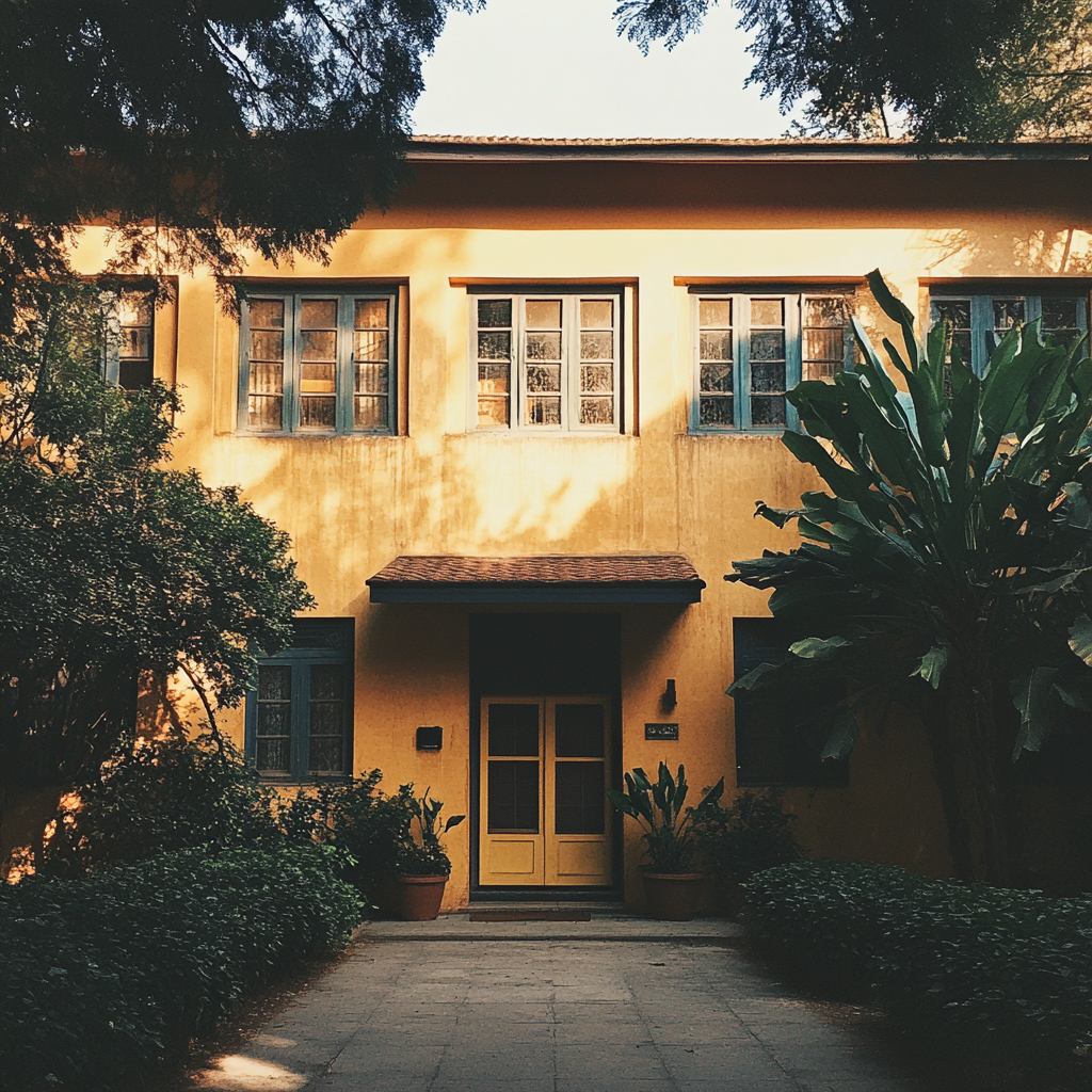 The exterior of a children's foster home | Source: Midjourney