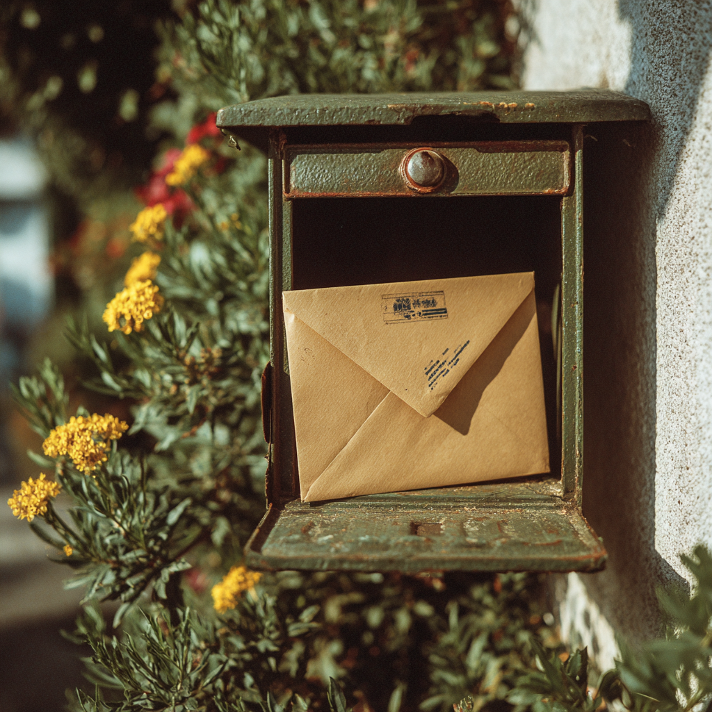 An envelope in a mailbox | Source: Amomama