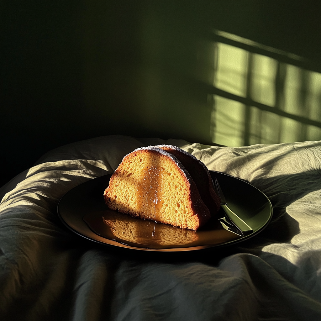 A slice of cake | Source: Midjourney