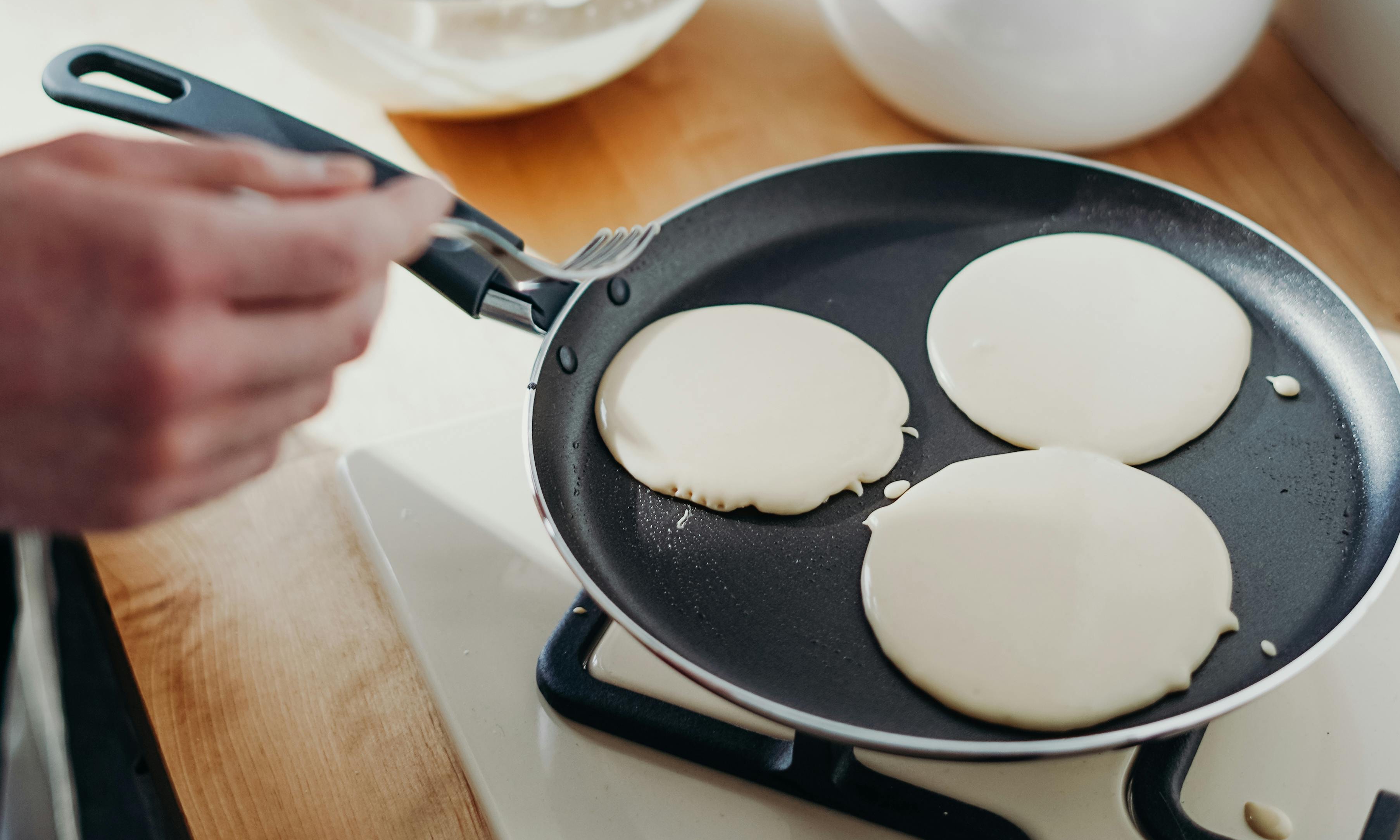 Pancakes being prepared | Source: Pexels