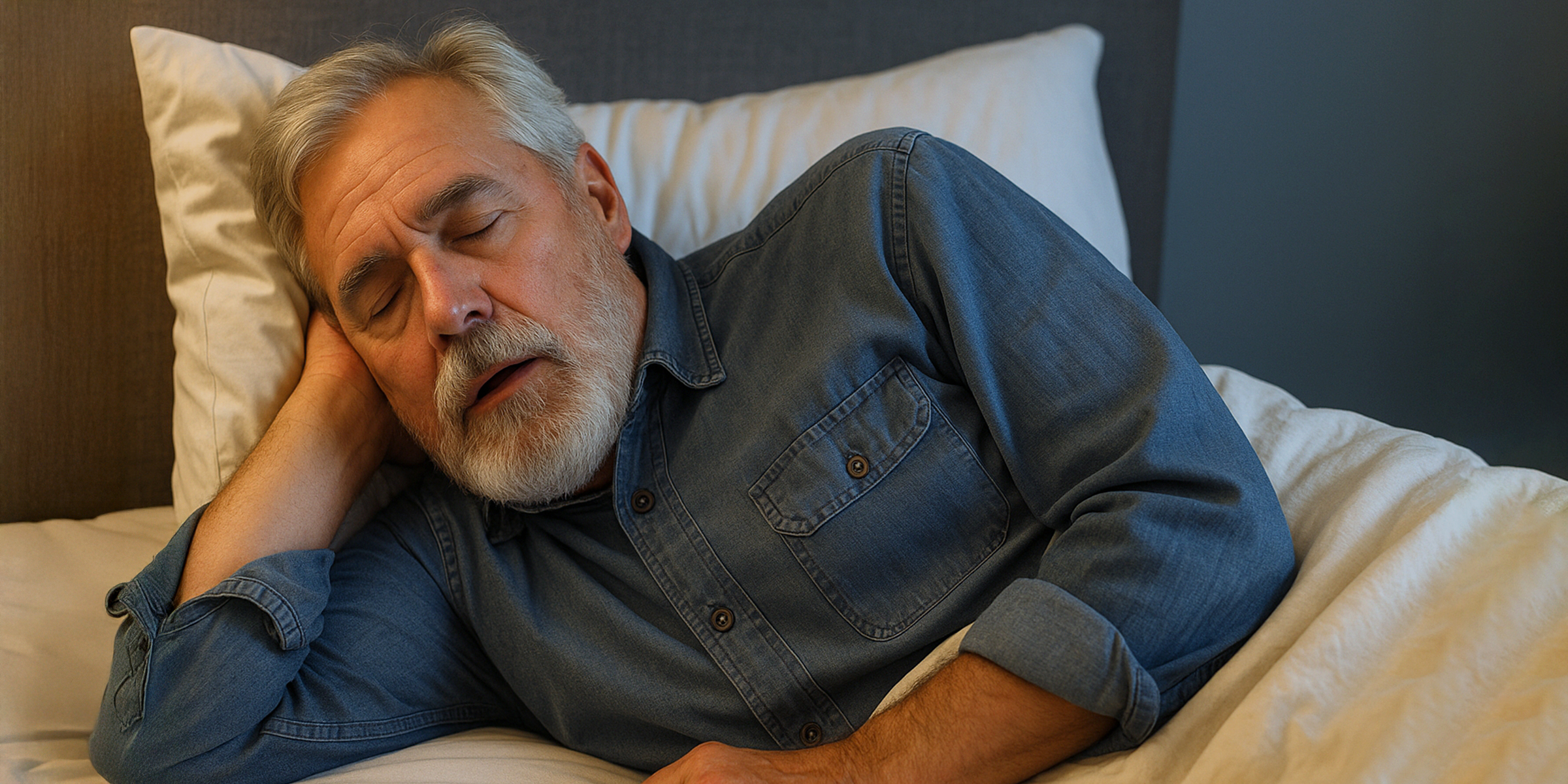 A sleeping old man | Source: Sora