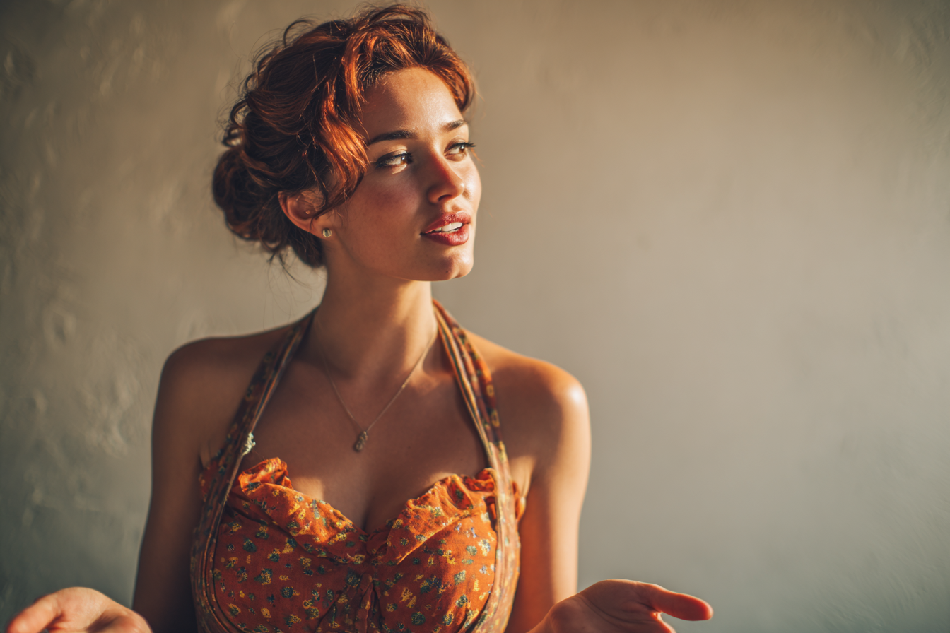 A woman gesturing while speaking to someone | Source: Midjourney