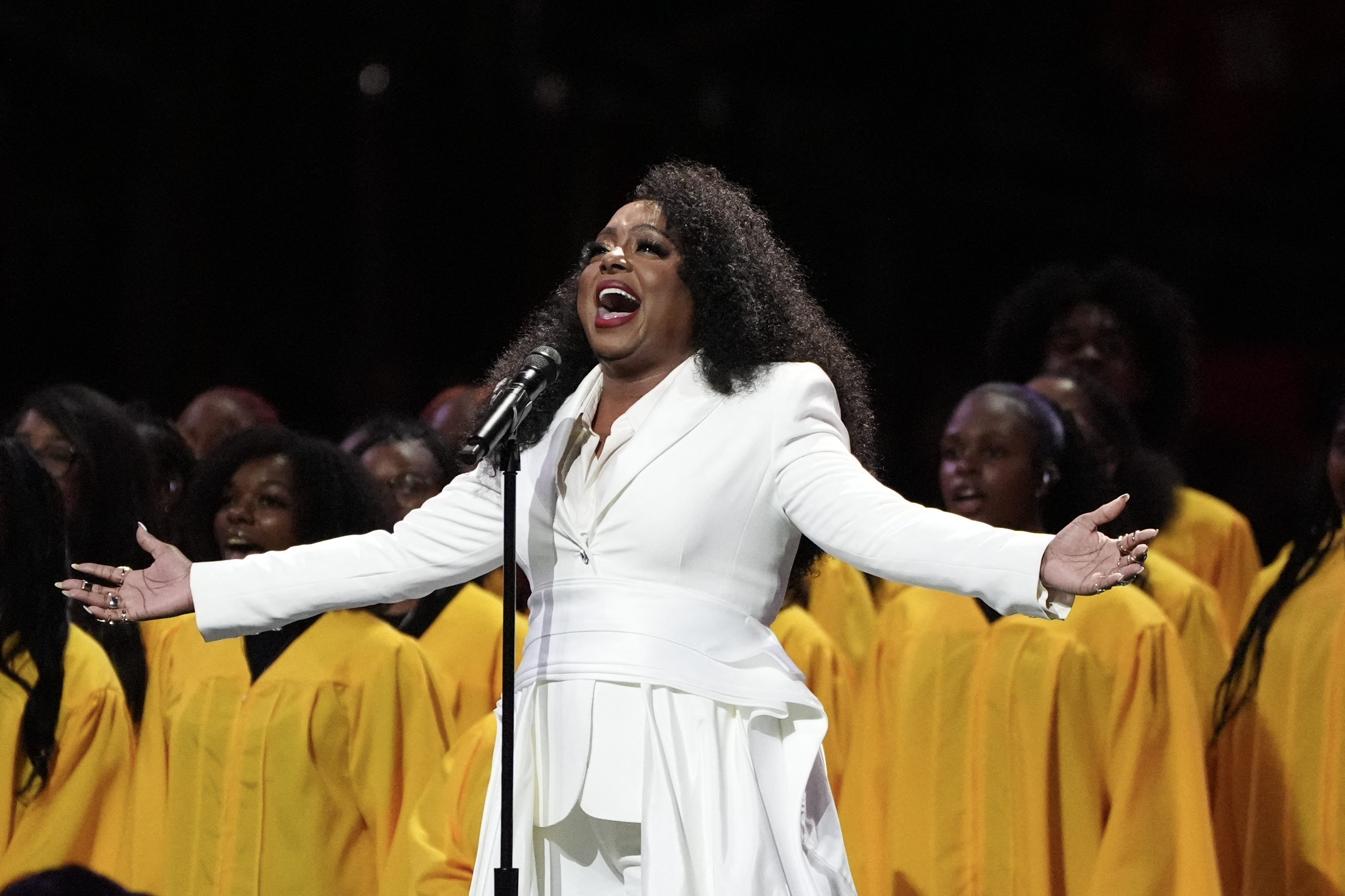 Ledisi performs ahead of Super Bowl LIX on February 9, 2025, in New Orleans, Louisiana. | Source: Getty Images