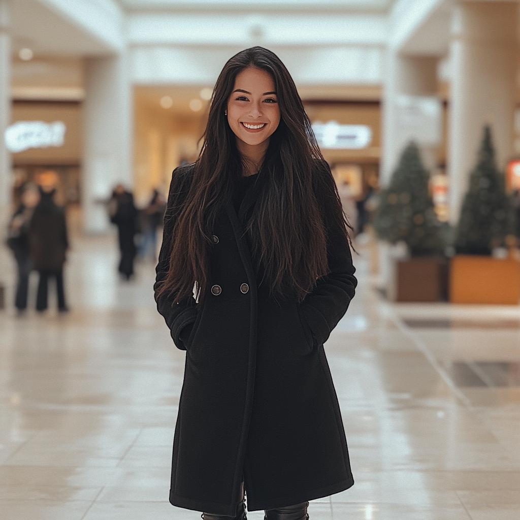 A young woman at the mall | Source: Midjourney