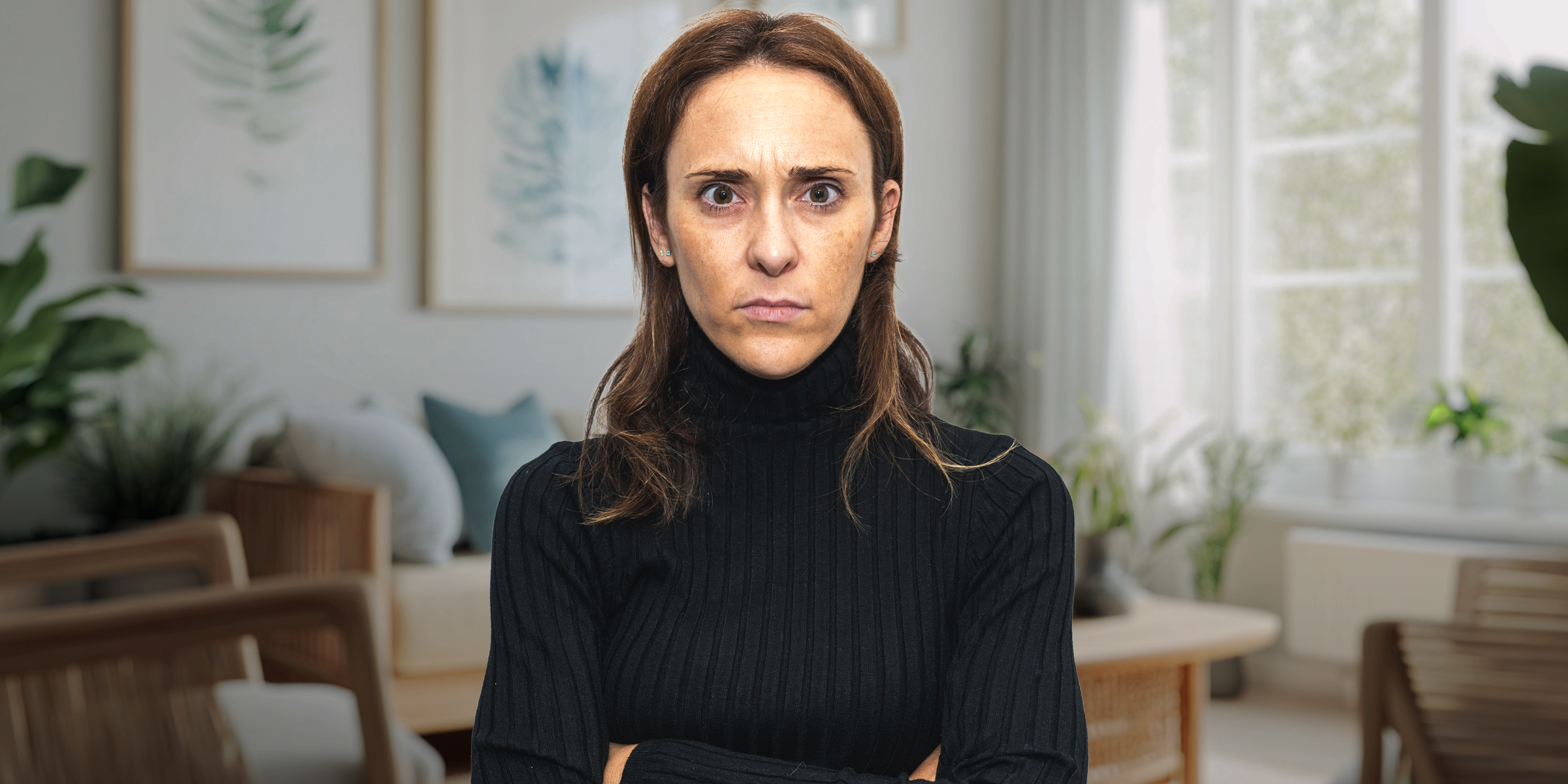 A woman standing with folded arms | Source: Shutterstock