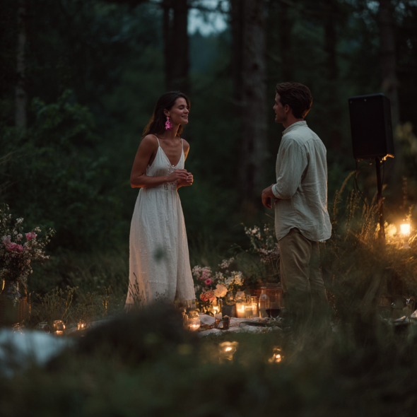 A couple on a picnic | Source: Midjourney