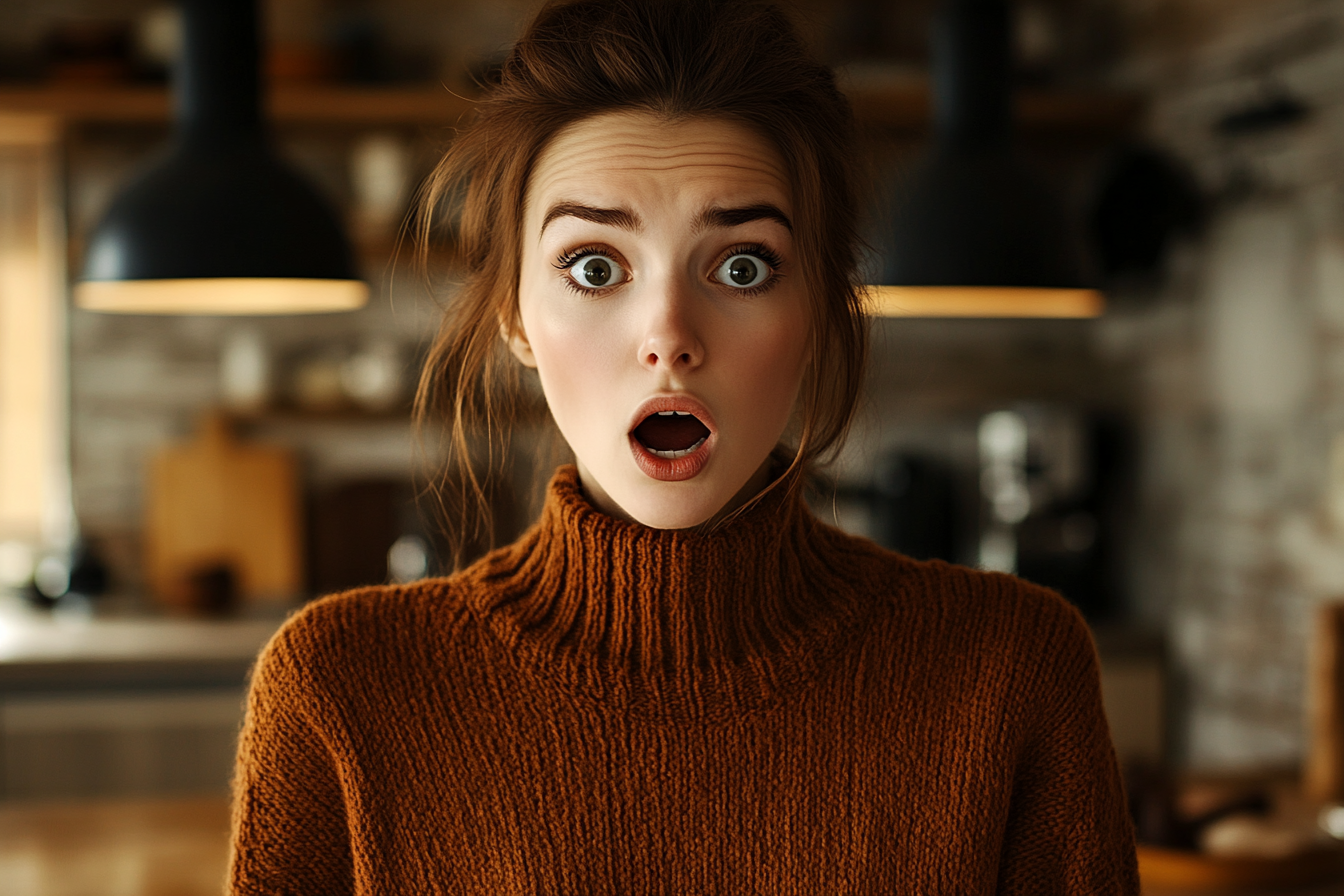 A shocked woman | Source: Midjourney